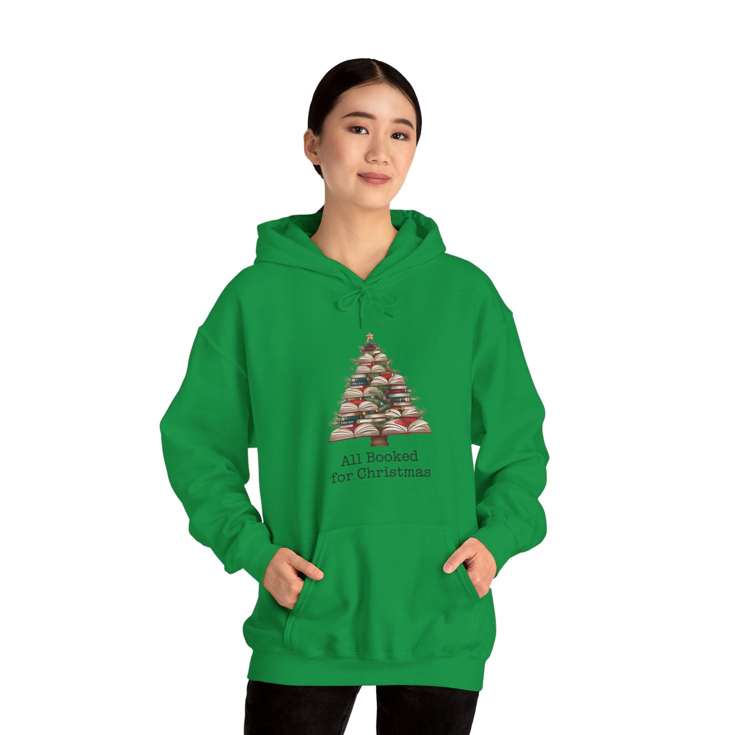 All Booked for Christmas Unisex Heavy Blend™ Hooded Sweatshirt - sizes S - 3X