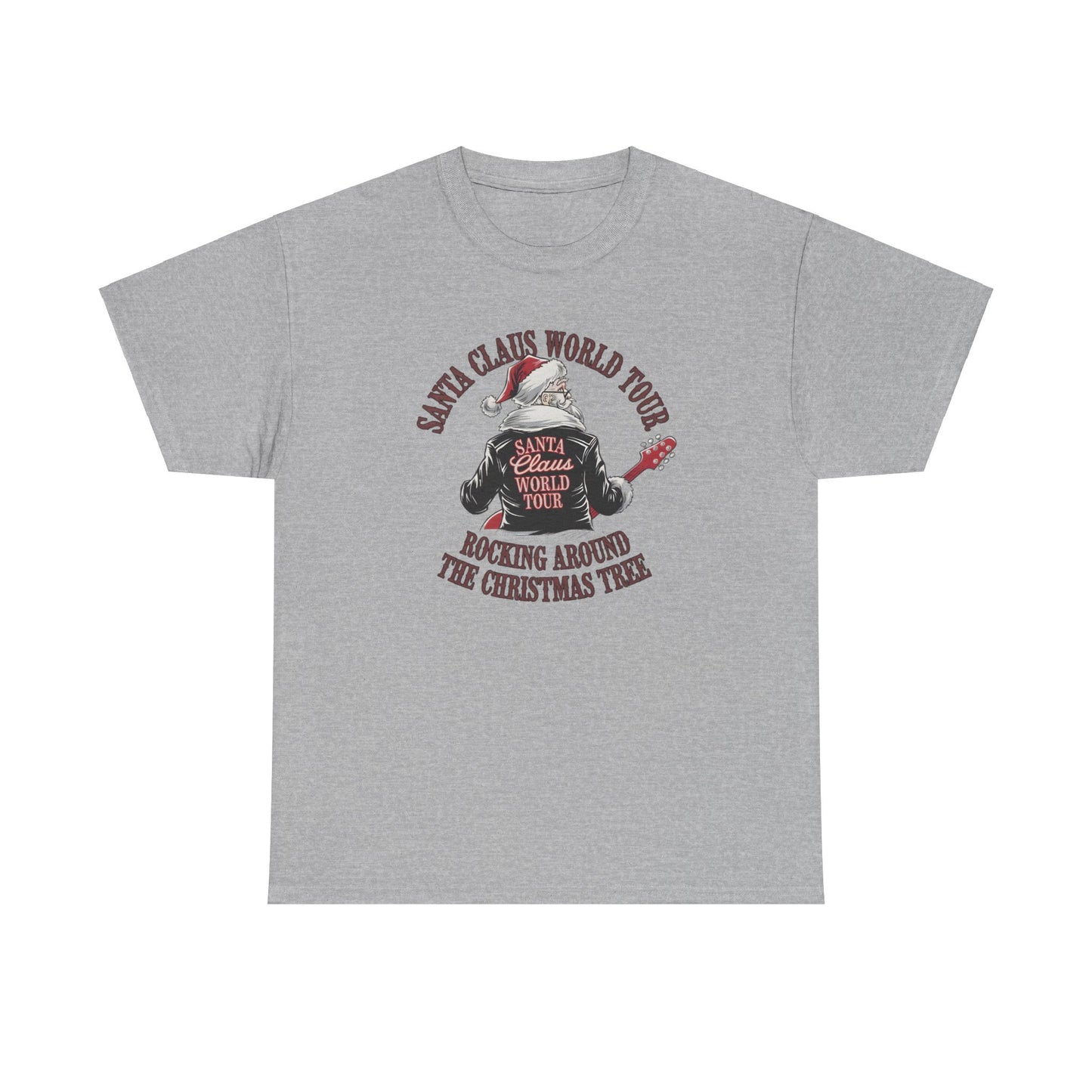 Santa Claus World Tour Unisex Tee - Sizes S-5X - Christmas Holiday Funny Shirt
