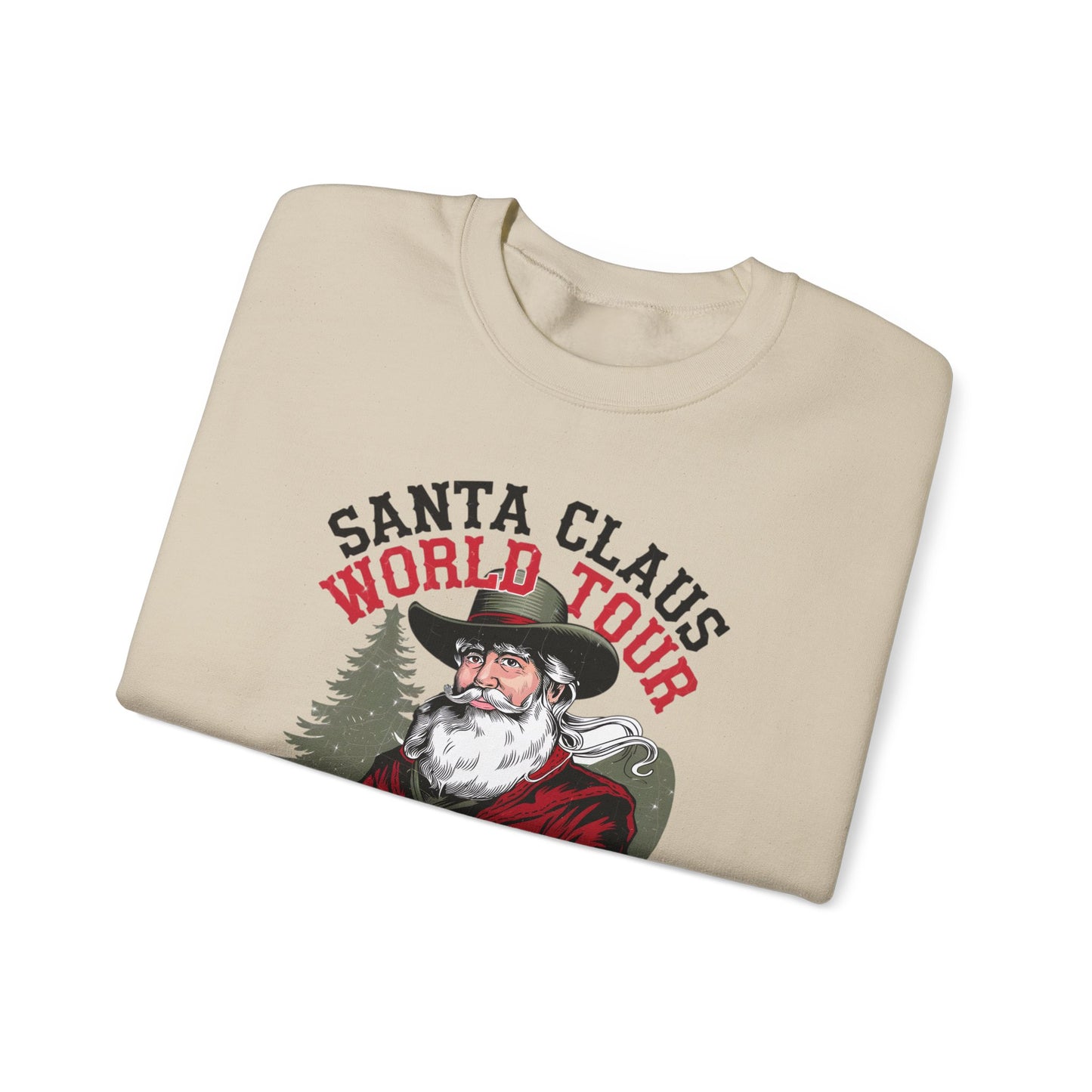 Santa Claus World Tour Unisex Heavy Blend™ Crewneck Sweatshirt - sizes S - 3X - Rocking around the Christmas Tree