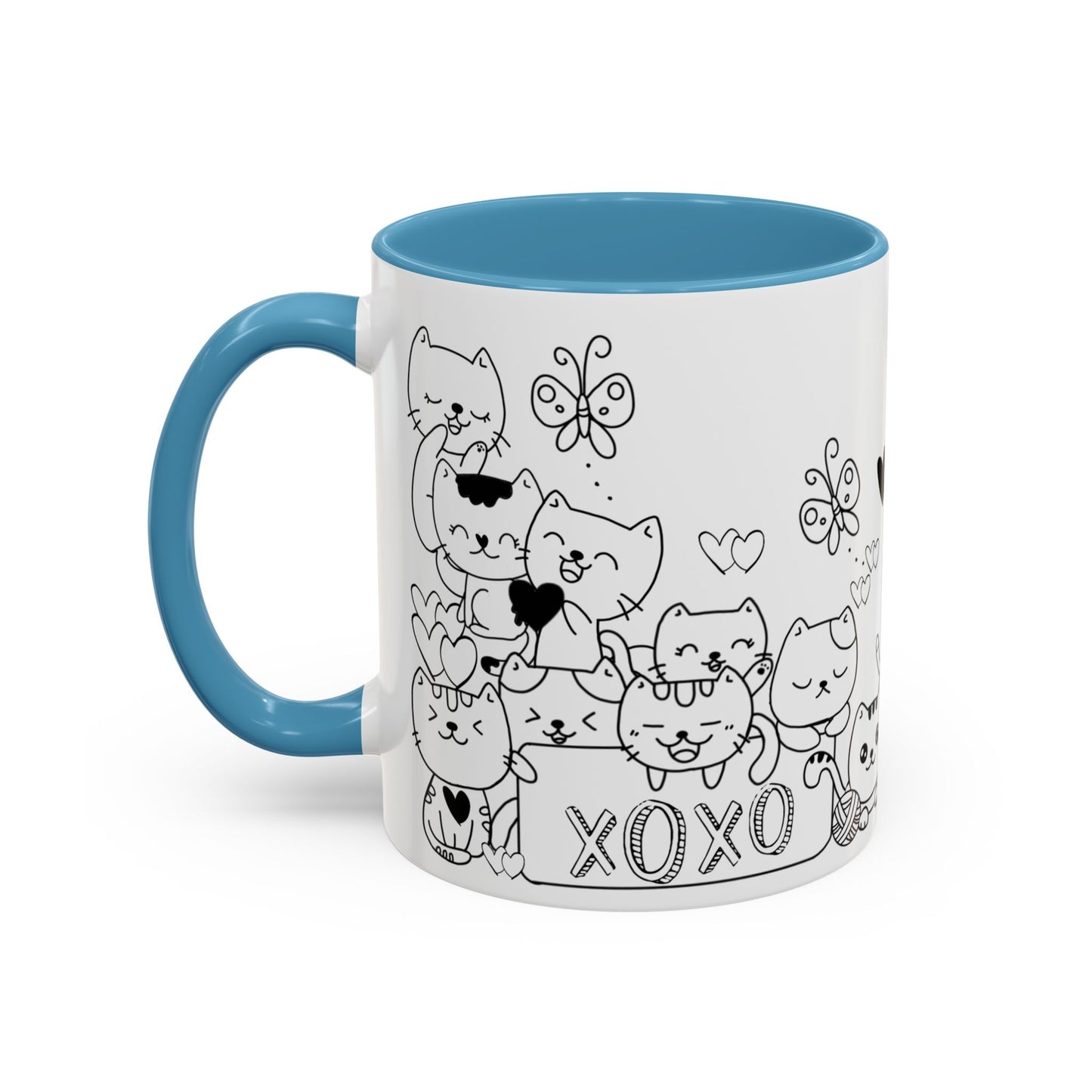 Coffee Mug - Valentine's Day Cat Love Mug for Cat Lovers