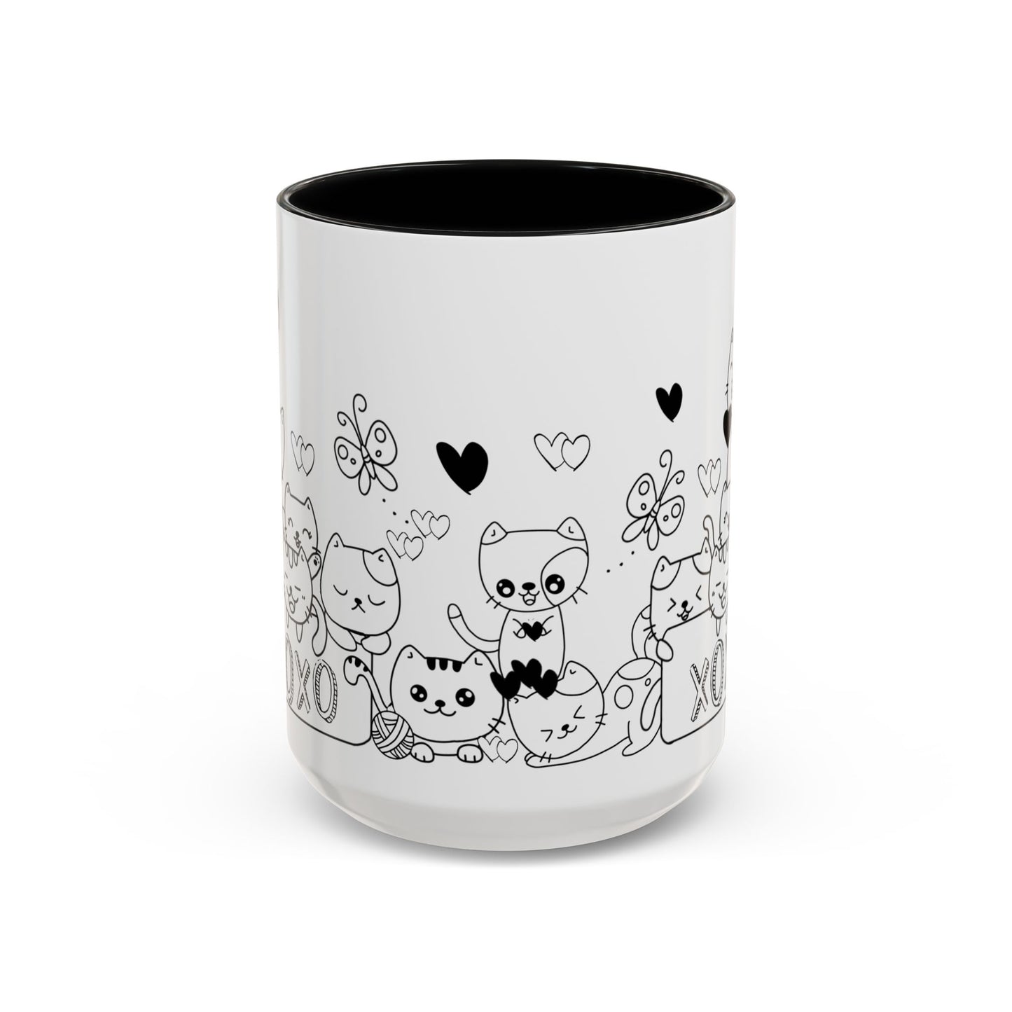 Coffee Mug - Valentine's Day Cat Love Mug for Cat Lovers