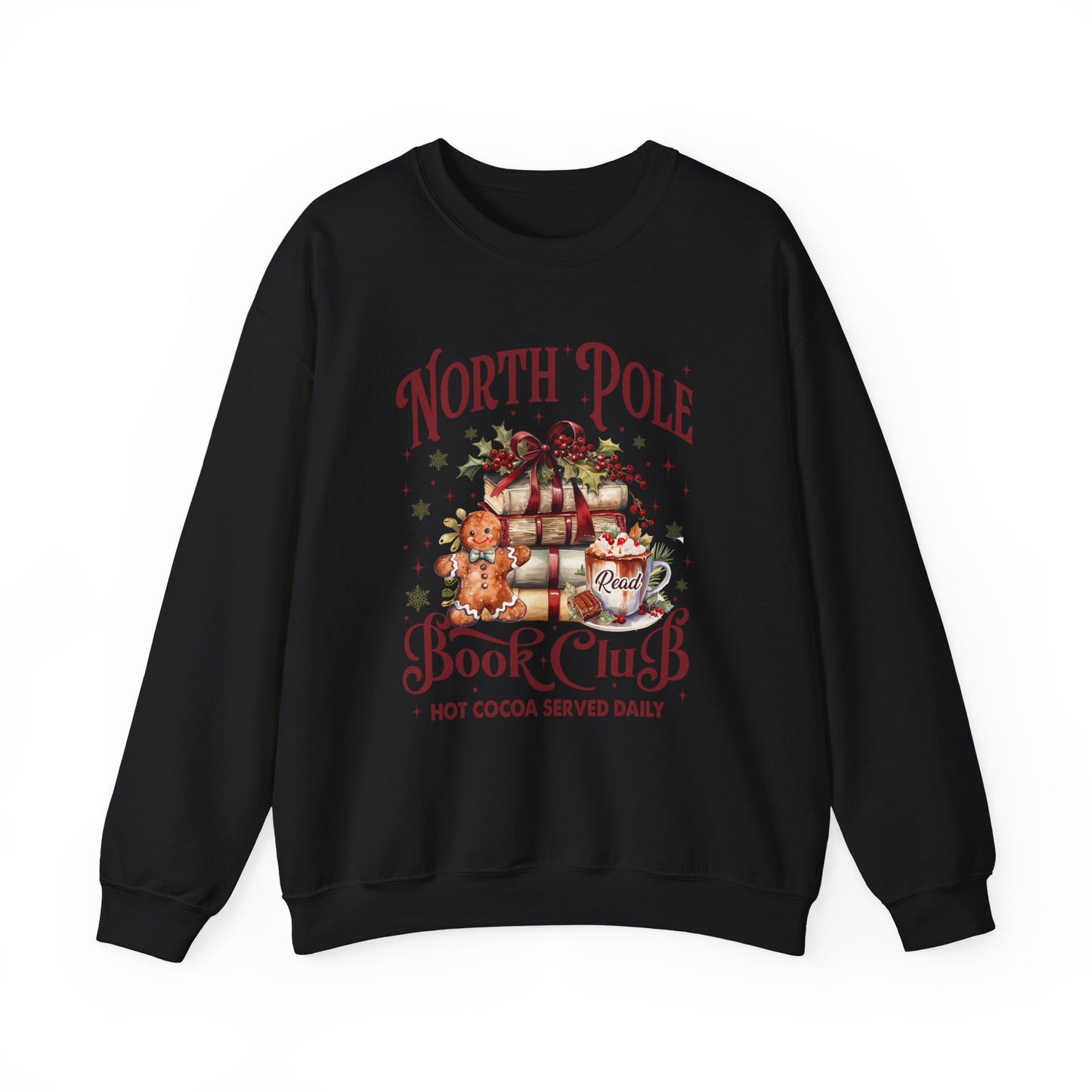 North Pole Book Club Unisex Heavy Blend™ Crewneck Sweatshirt - size S - 3X