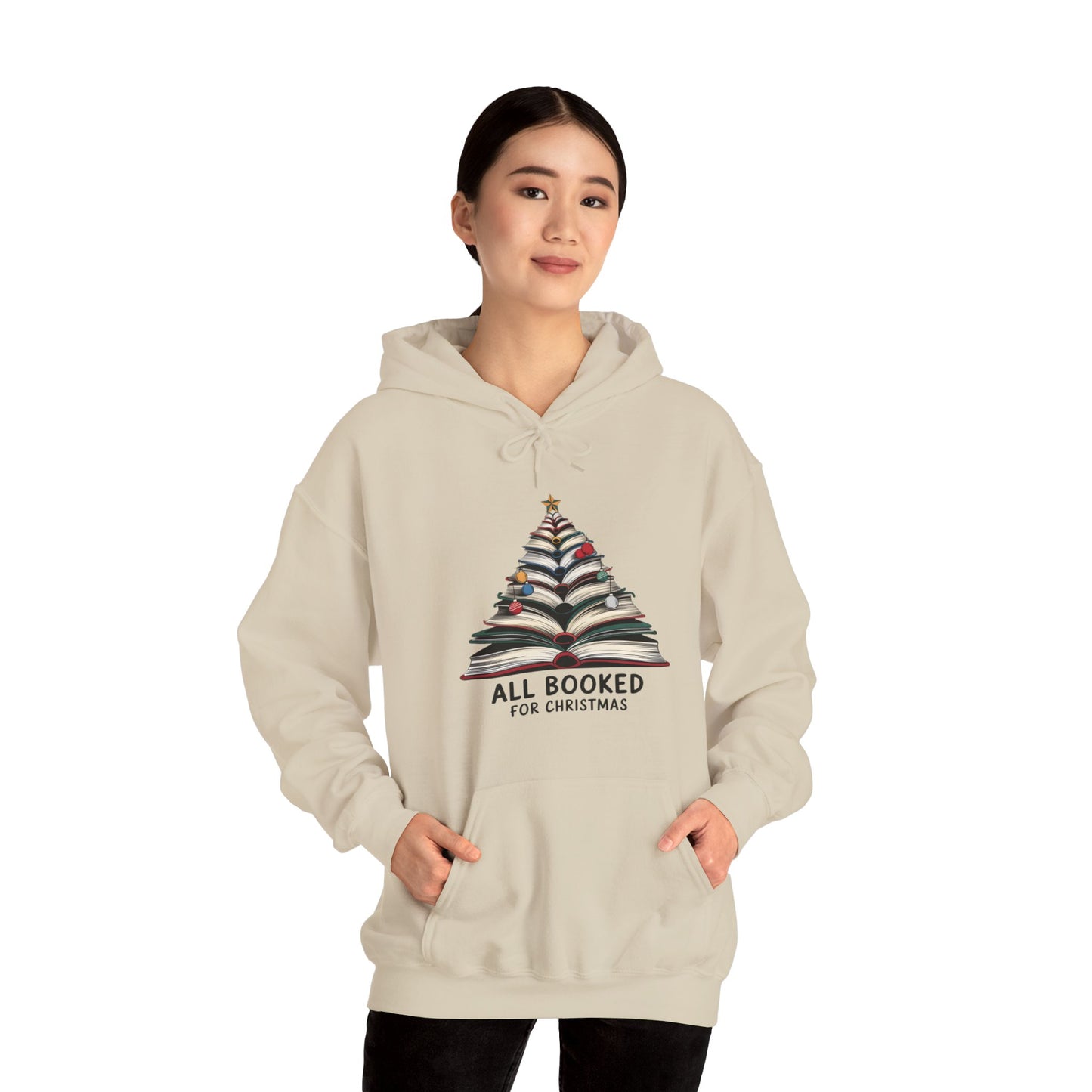 All Booked for Christmas Unisex Heavy Blend™ Hooded Sweatshirt - size S - 3X