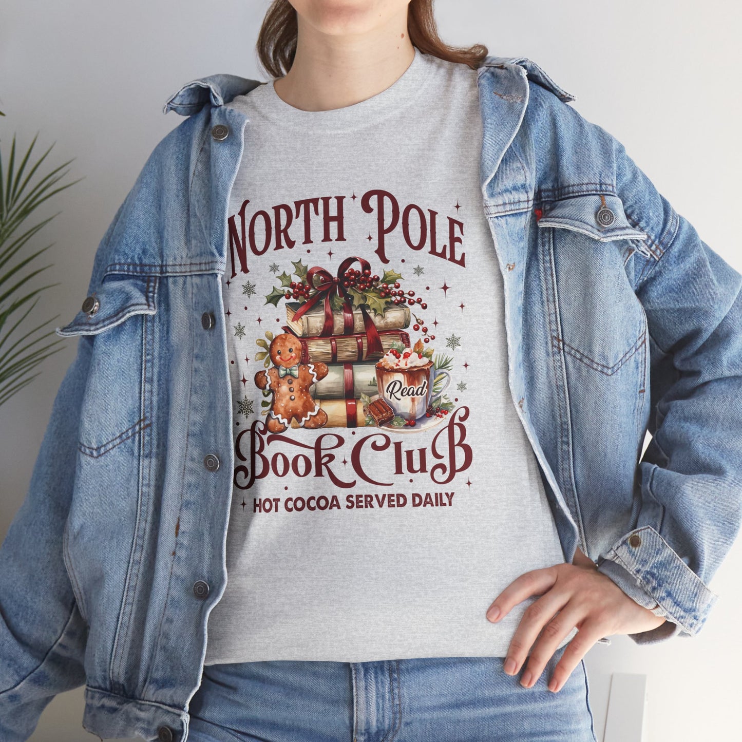 North Pole Book Club Unisex Heavy Cotton Tee - sizes S - 3X