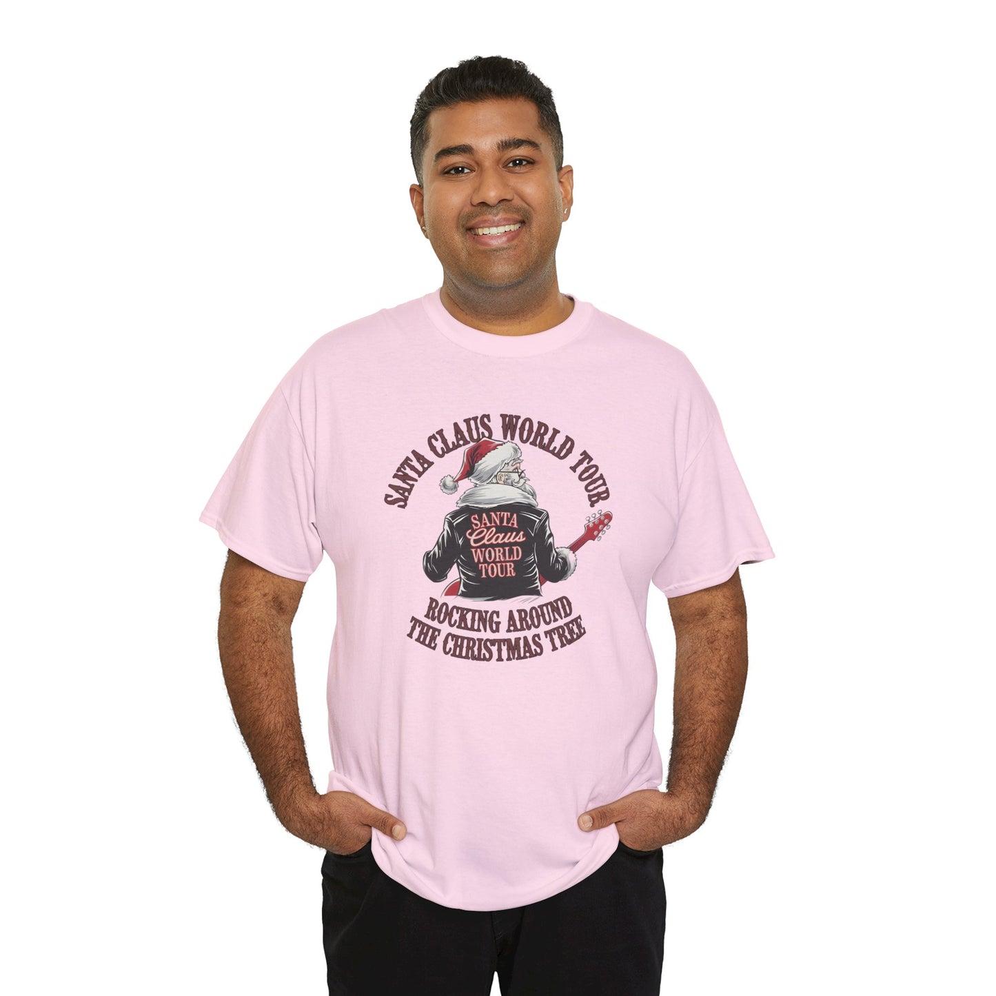 Santa Claus World Tour Unisex Tee - Sizes S-5X - Christmas Holiday Funny Shirt
