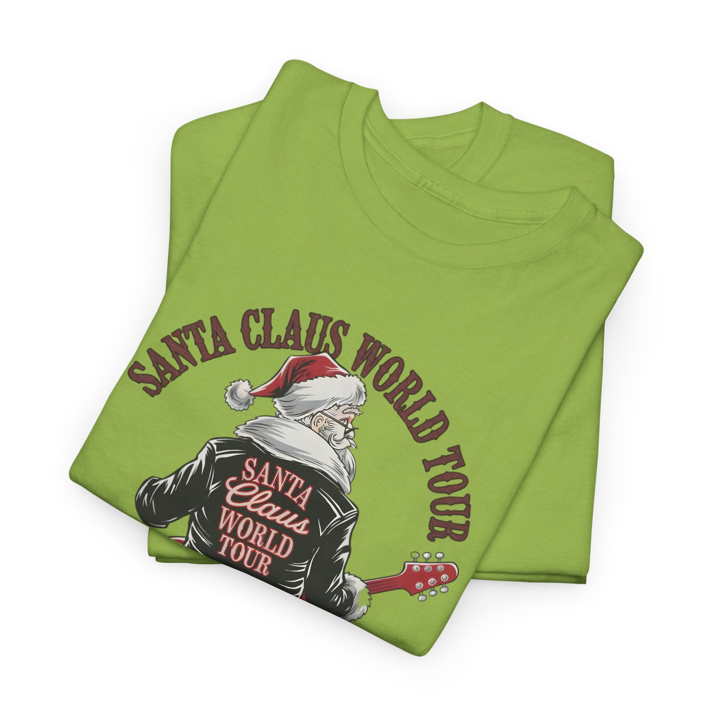 Santa Claus World Tour Unisex Tee - Sizes S-5X - Christmas Holiday Funny Shirt