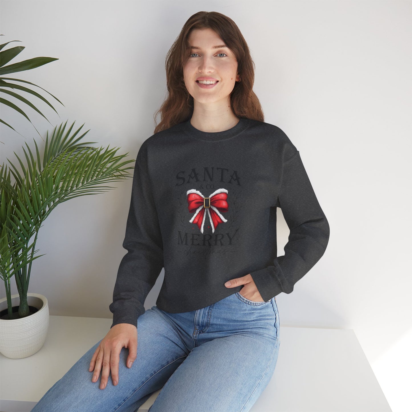 Santa and Co Merry Christmas Unisex Heavy Blend™ Crewneck Sweatshirt - sizes S - 3X