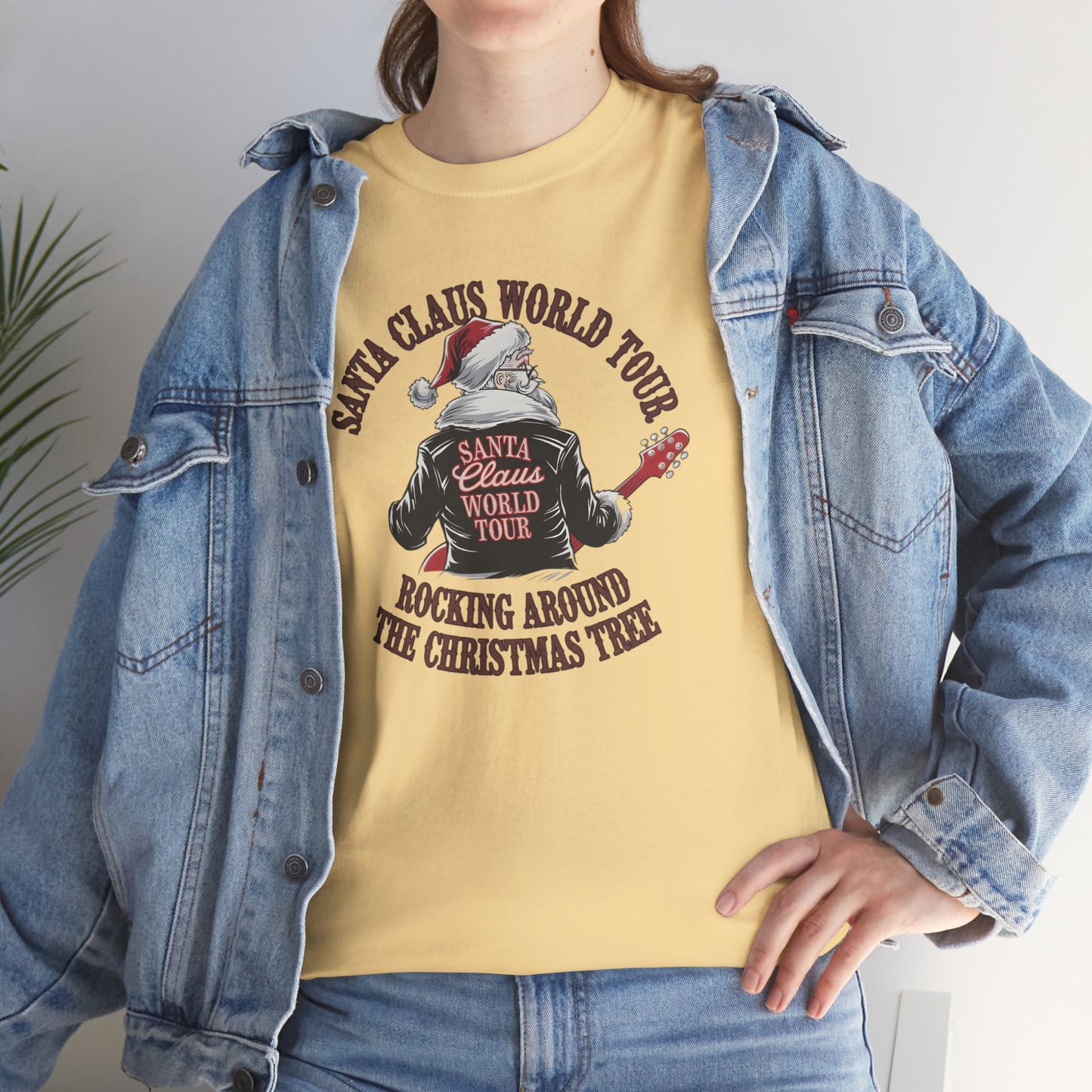 Santa Claus World Tour Unisex Tee - Sizes S-5X - Christmas Holiday Funny Shirt
