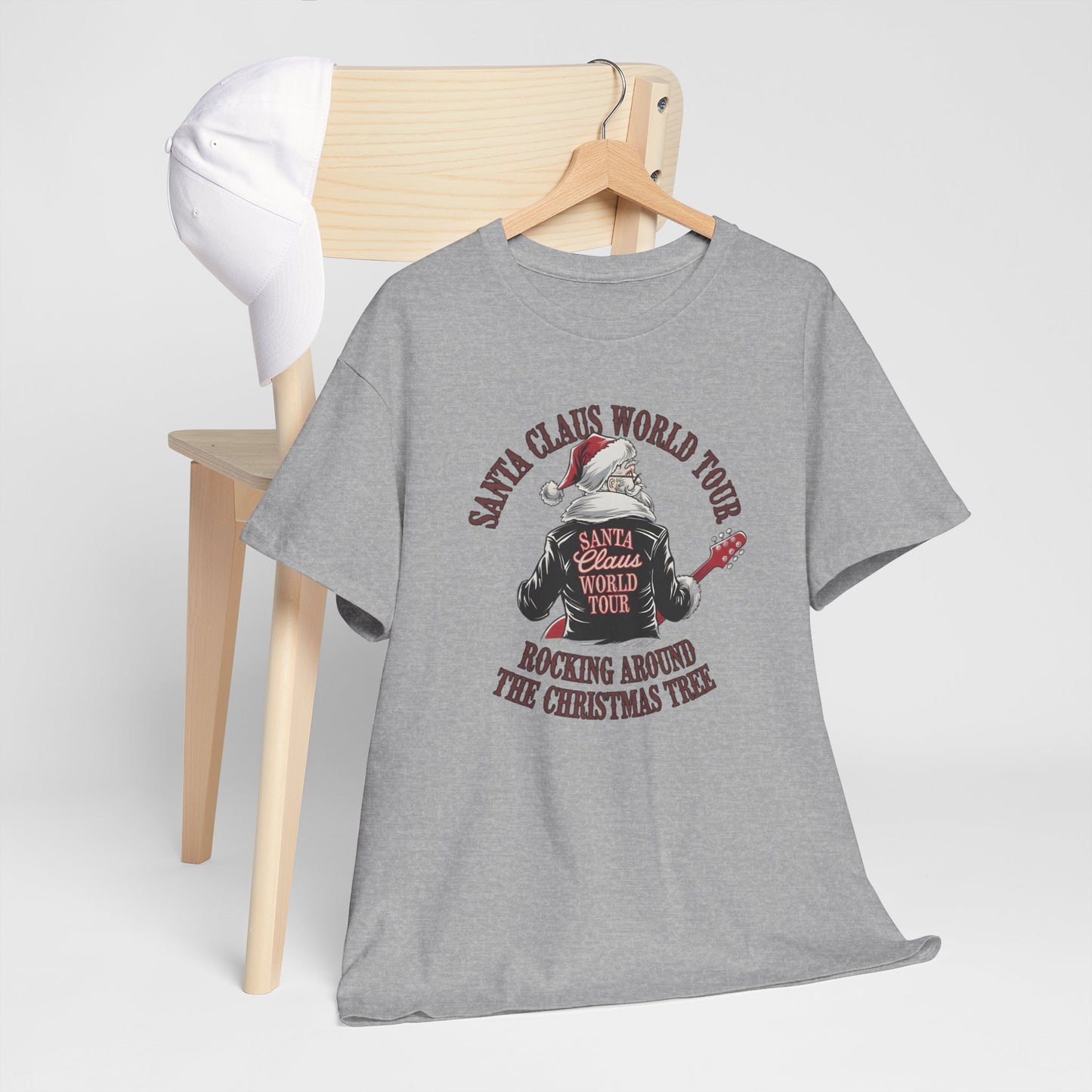 Santa Claus World Tour Unisex Tee - Sizes S-5X - Christmas Holiday Funny Shirt