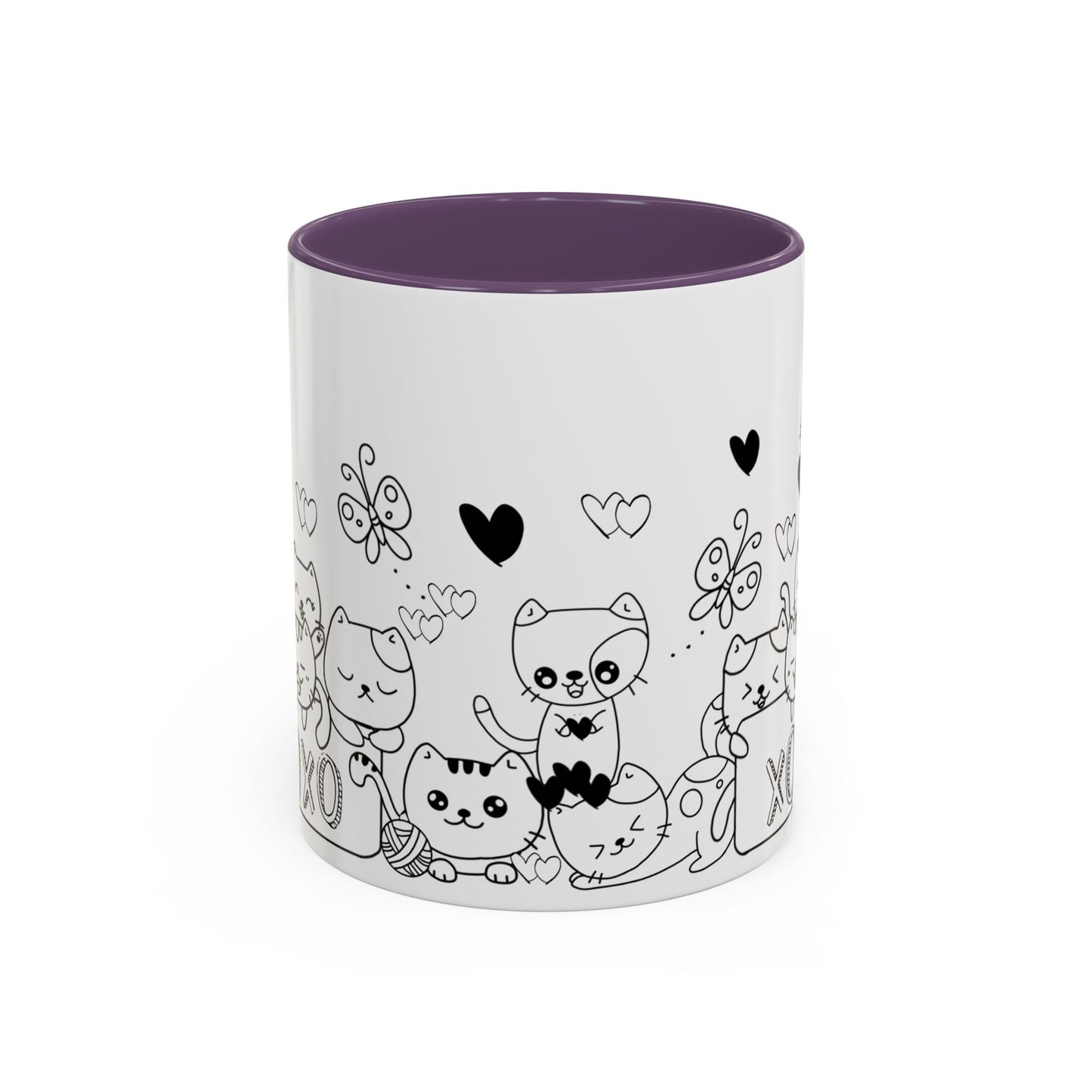 Coffee Mug - Valentine's Day Cat Love Mug for Cat Lovers