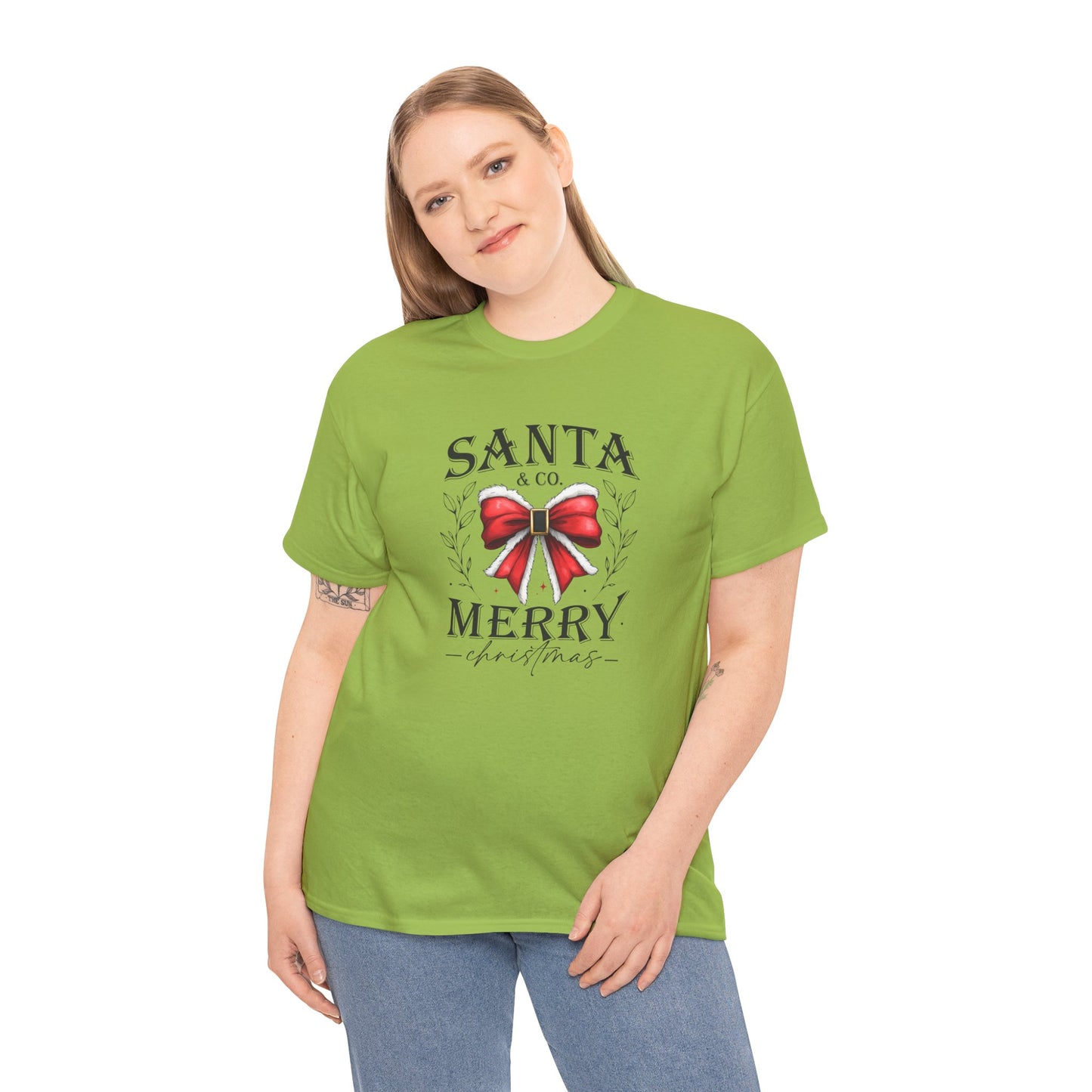 Santa and Company Merry Christmas Unisex Heavy Cotton Tee - sizes S - 5X