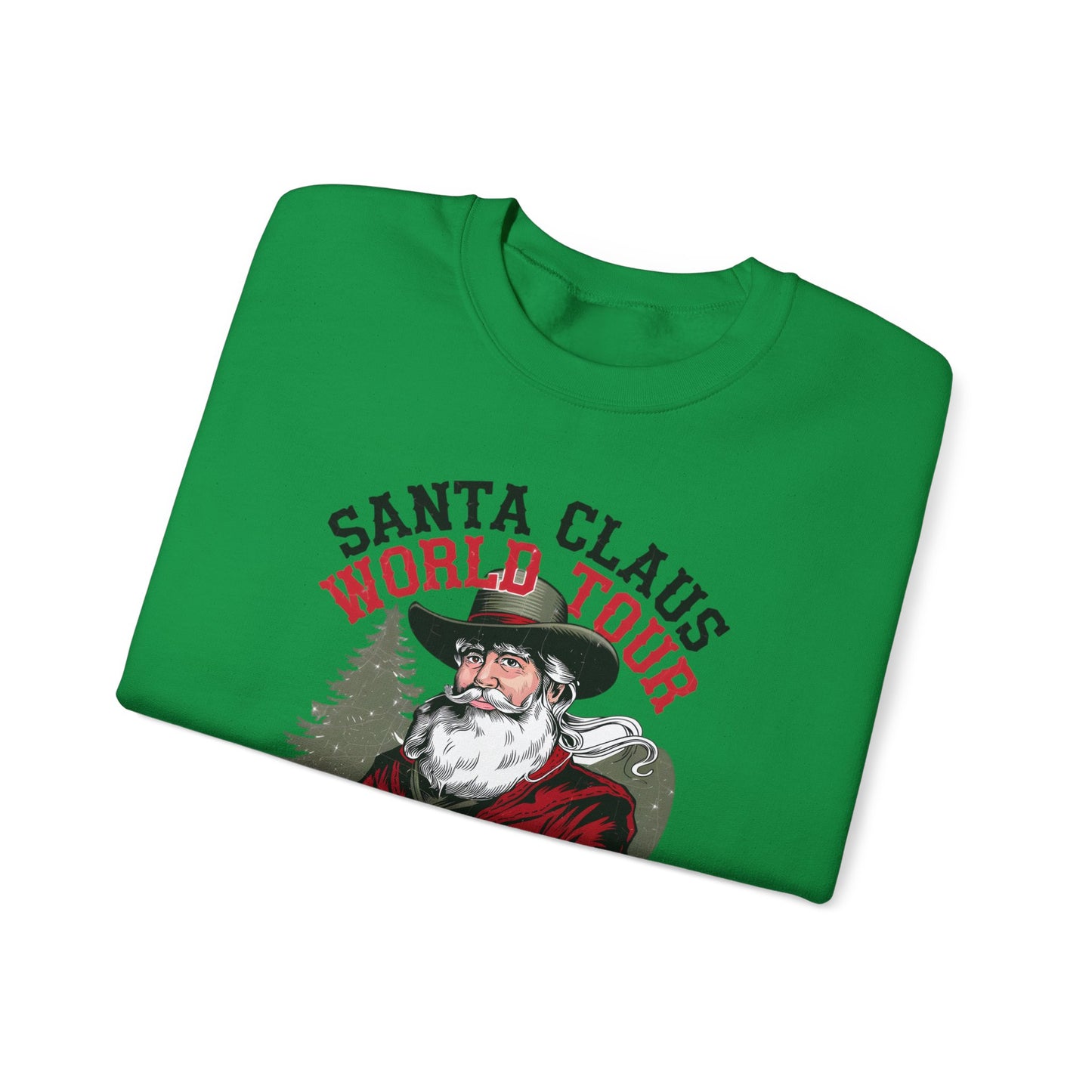 Santa Claus World Tour Unisex Heavy Blend™ Crewneck Sweatshirt - sizes S - 3X - Rocking around the Christmas Tree