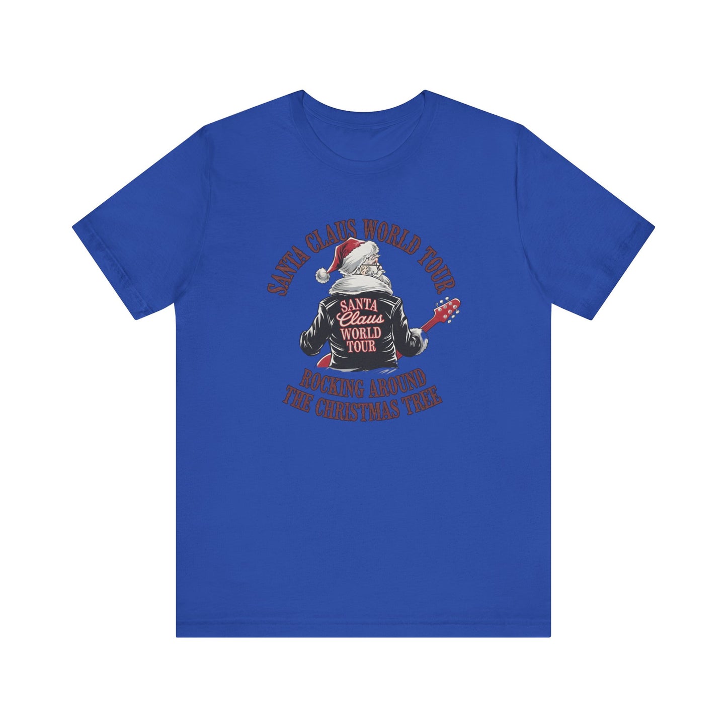 Santa Claus World Tour Tee - Festive Christmas Unisex Jersey Short SleeveT-Shirt - sizes S-3X