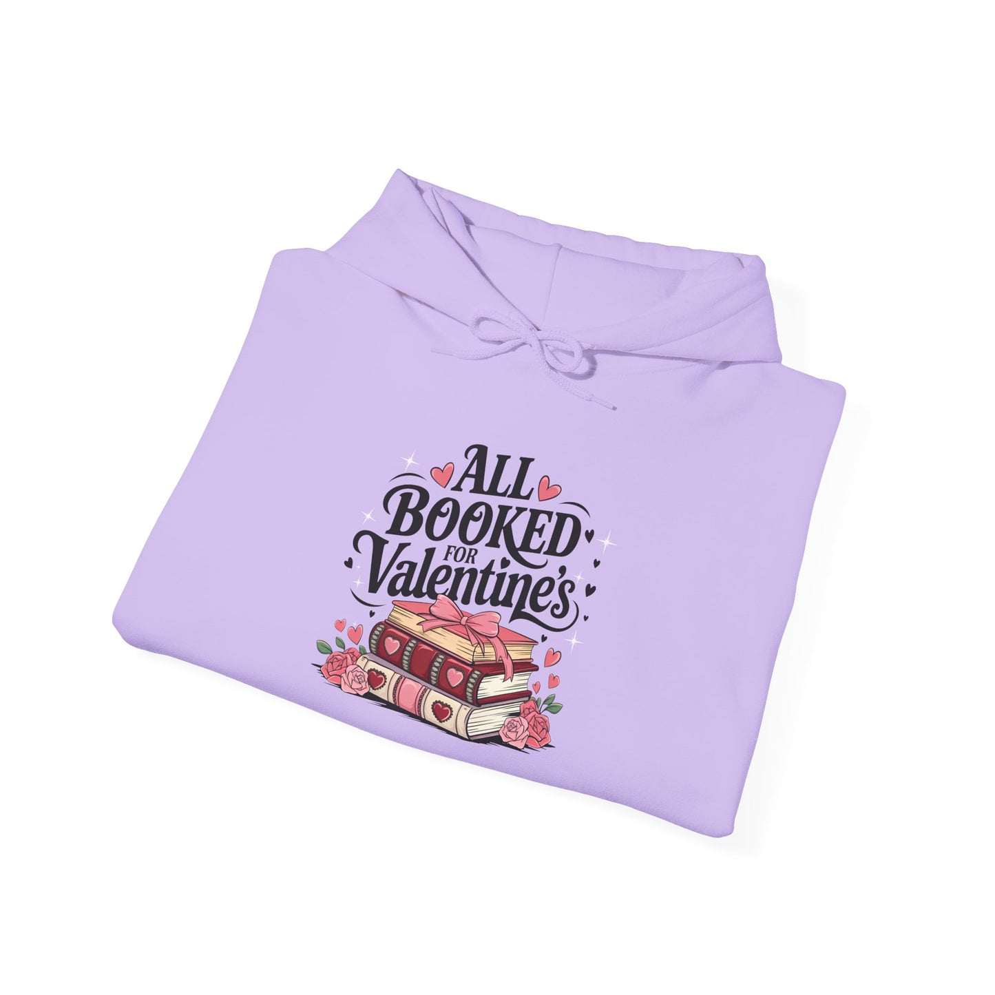 Valentine's Day All Booked Unisex Hooded Sweatshirt