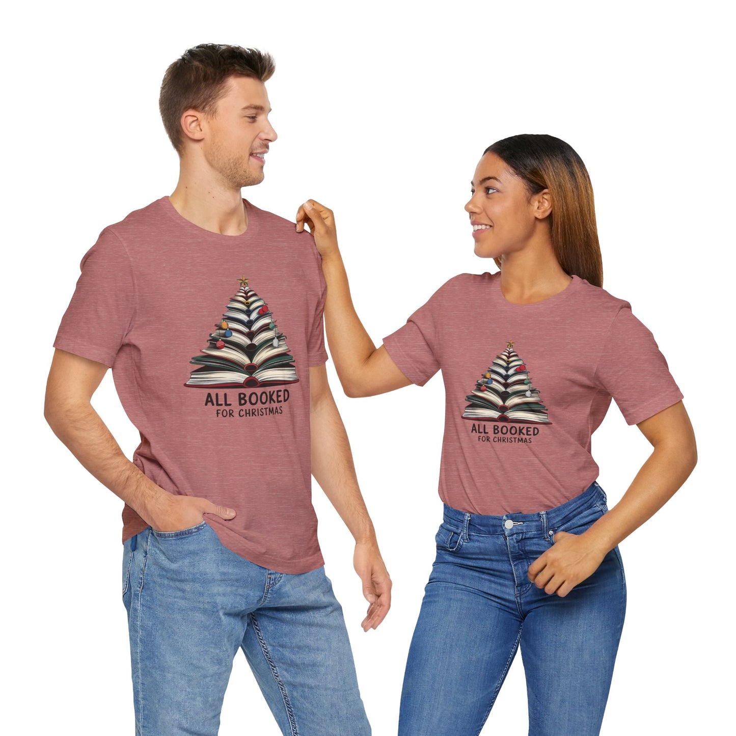 All Booked for Christmas Unisex Jersey Short Sleeve T-shirt - sizes S - 3X