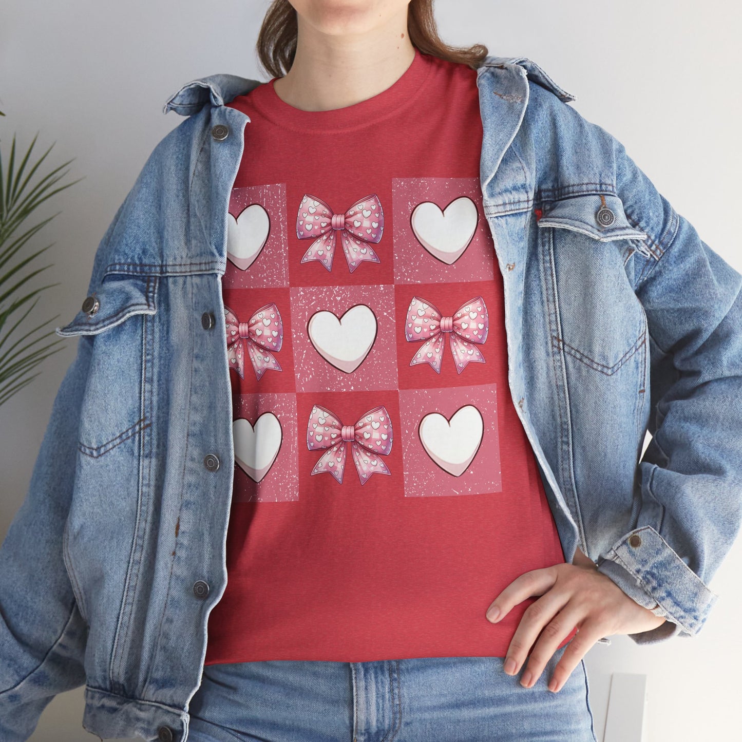 Hearts and Bows Unisex Heavy Cotton Tee - sizes S - 5X