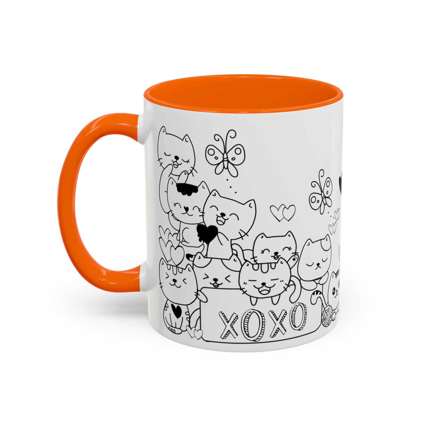 Coffee Mug - Valentine's Day Cat Love Mug for Cat Lovers