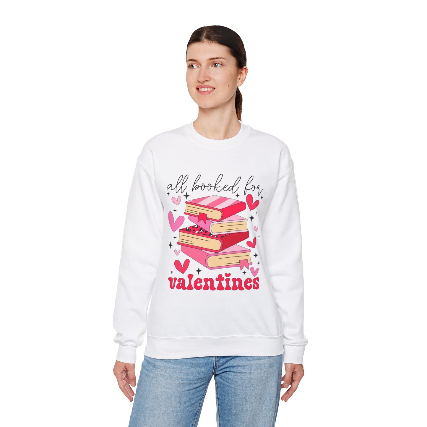 Book Lover Valentine's Day Unisex Sweatshirt - sizes S - 5X