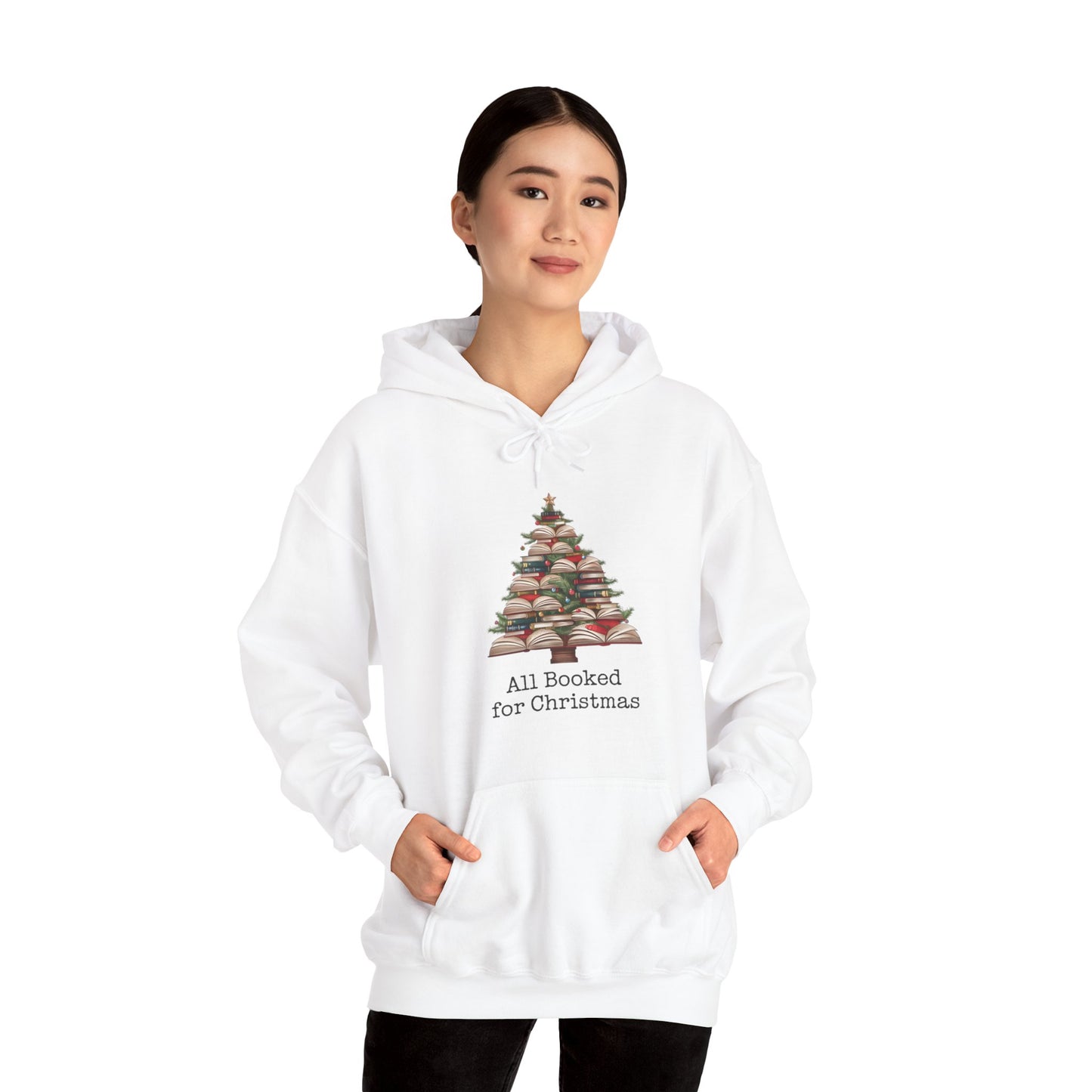All Booked for Christmas Unisex Heavy Blend™ Hooded Sweatshirt - sizes S - 3X
