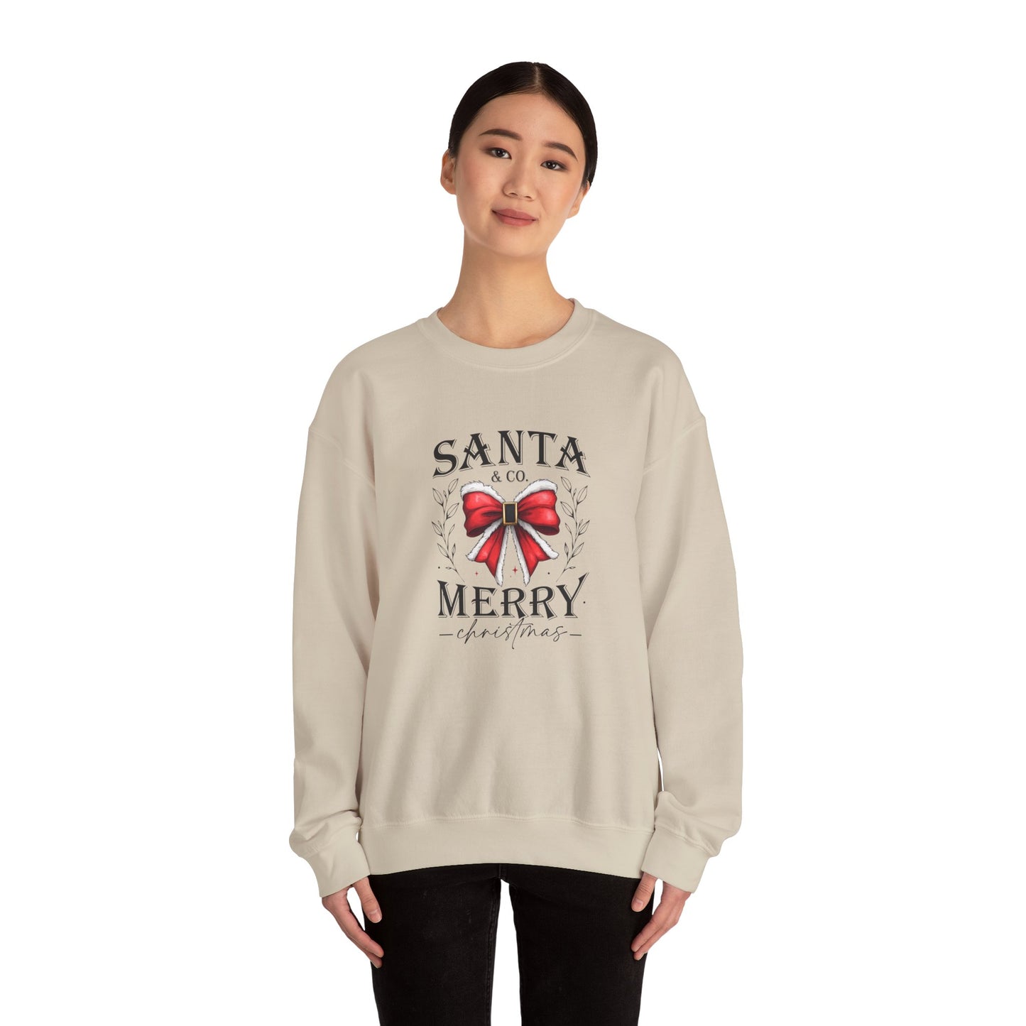 Santa and Co Merry Christmas Unisex Heavy Blend™ Crewneck Sweatshirt - sizes S - 3X