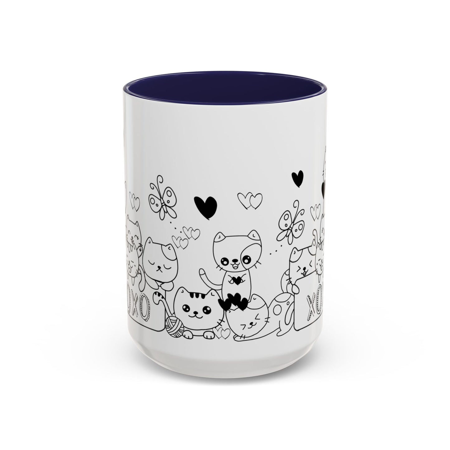 Coffee Mug - Valentine's Day Cat Love Mug for Cat Lovers