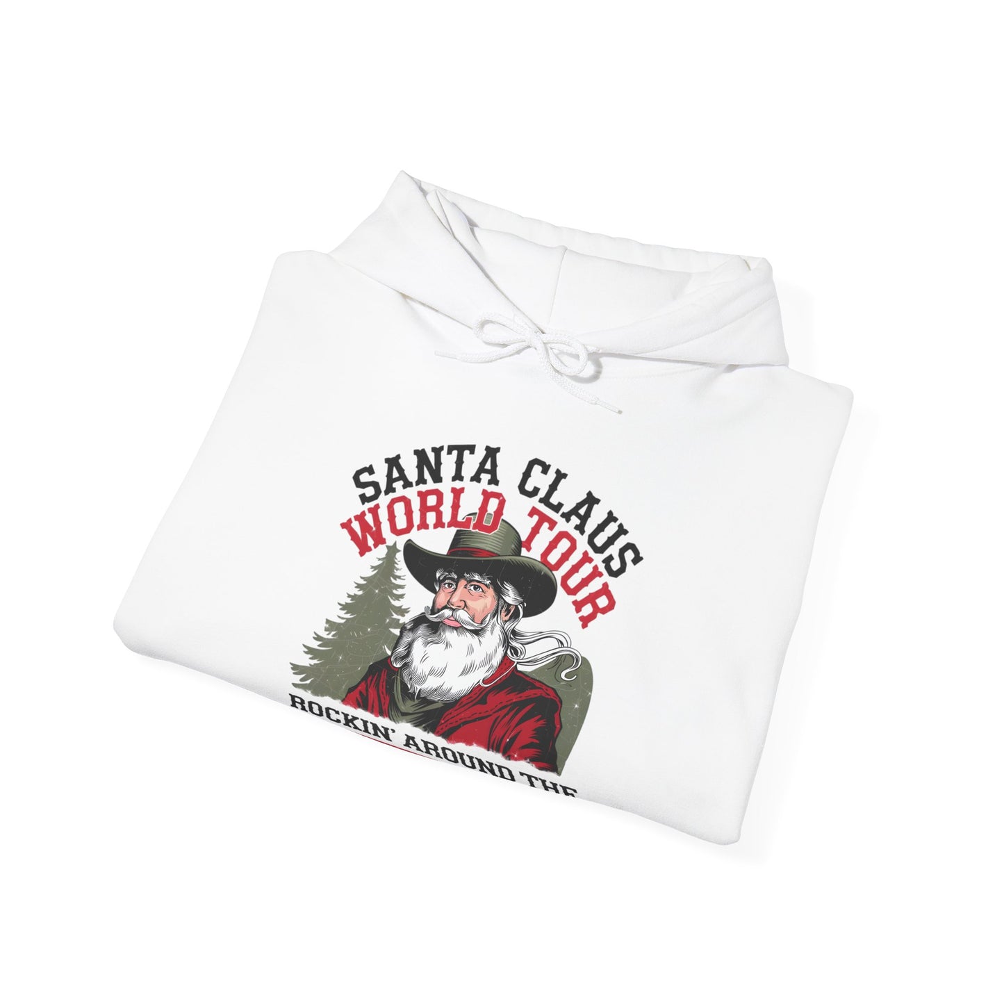 Santa Claus World Tour Unisex Heavy Blend™ Hooded Sweatshirt - sizes S - 3X - Rocking Around the Christmas Tree