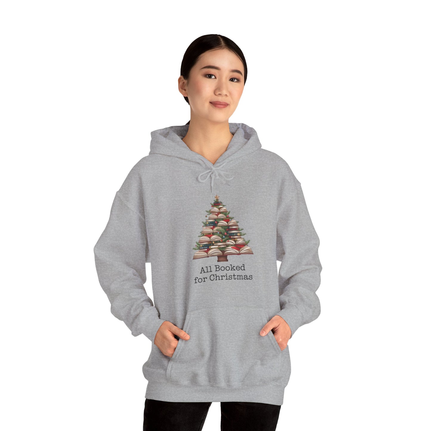 All Booked for Christmas Unisex Heavy Blend™ Hooded Sweatshirt - sizes S - 3X
