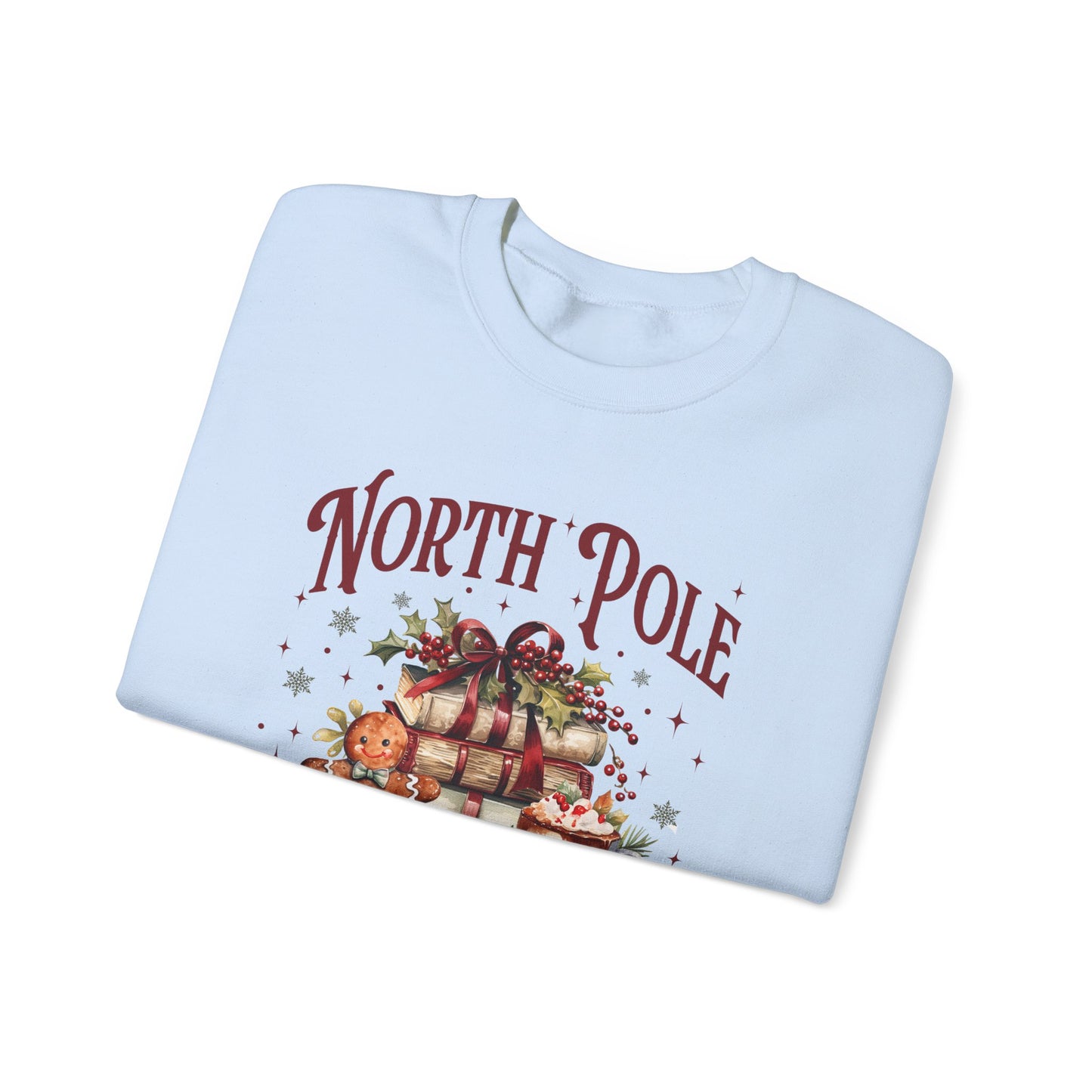 North Pole Book Club Unisex Heavy Blend™ Crewneck Sweatshirt - size S - 3X