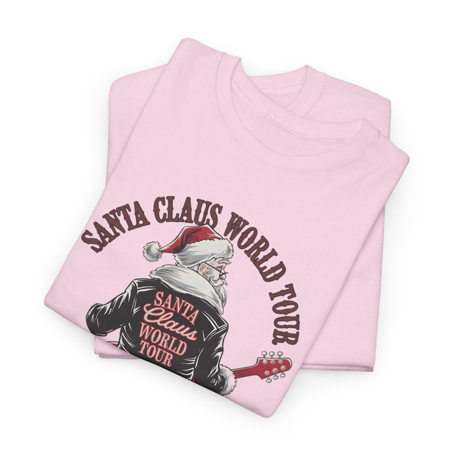 Santa Claus World Tour Unisex Tee - Sizes S-5X - Christmas Holiday Funny Shirt