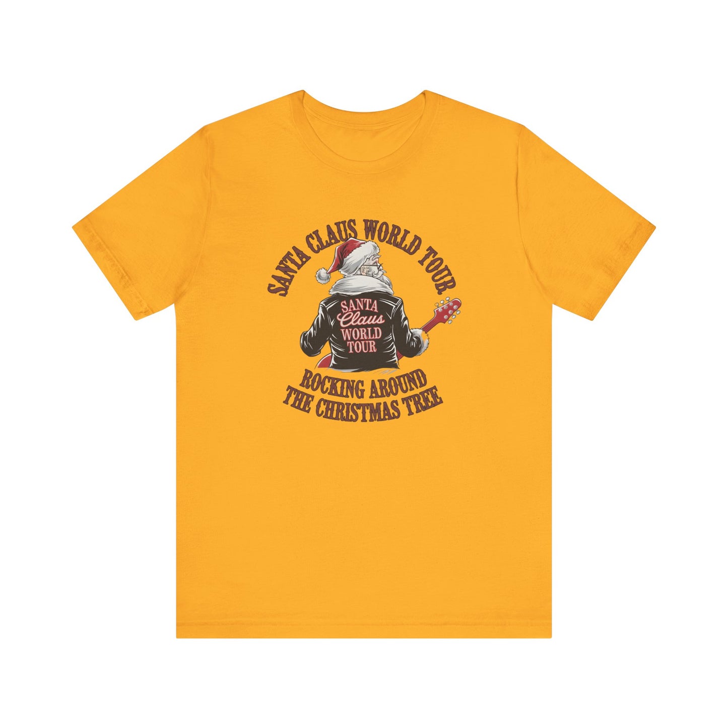 Santa Claus World Tour Tee - Festive Christmas Unisex Jersey Short SleeveT-Shirt - sizes S-3X