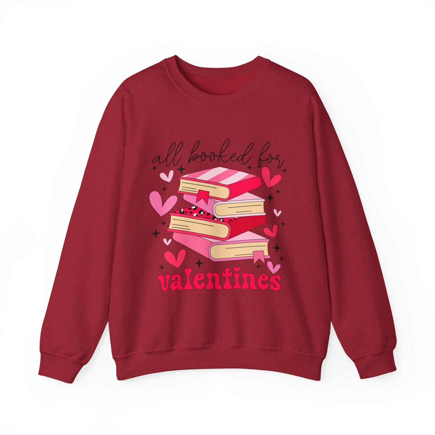 Book Lover Valentine's Day Unisex Sweatshirt - sizes S - 5X