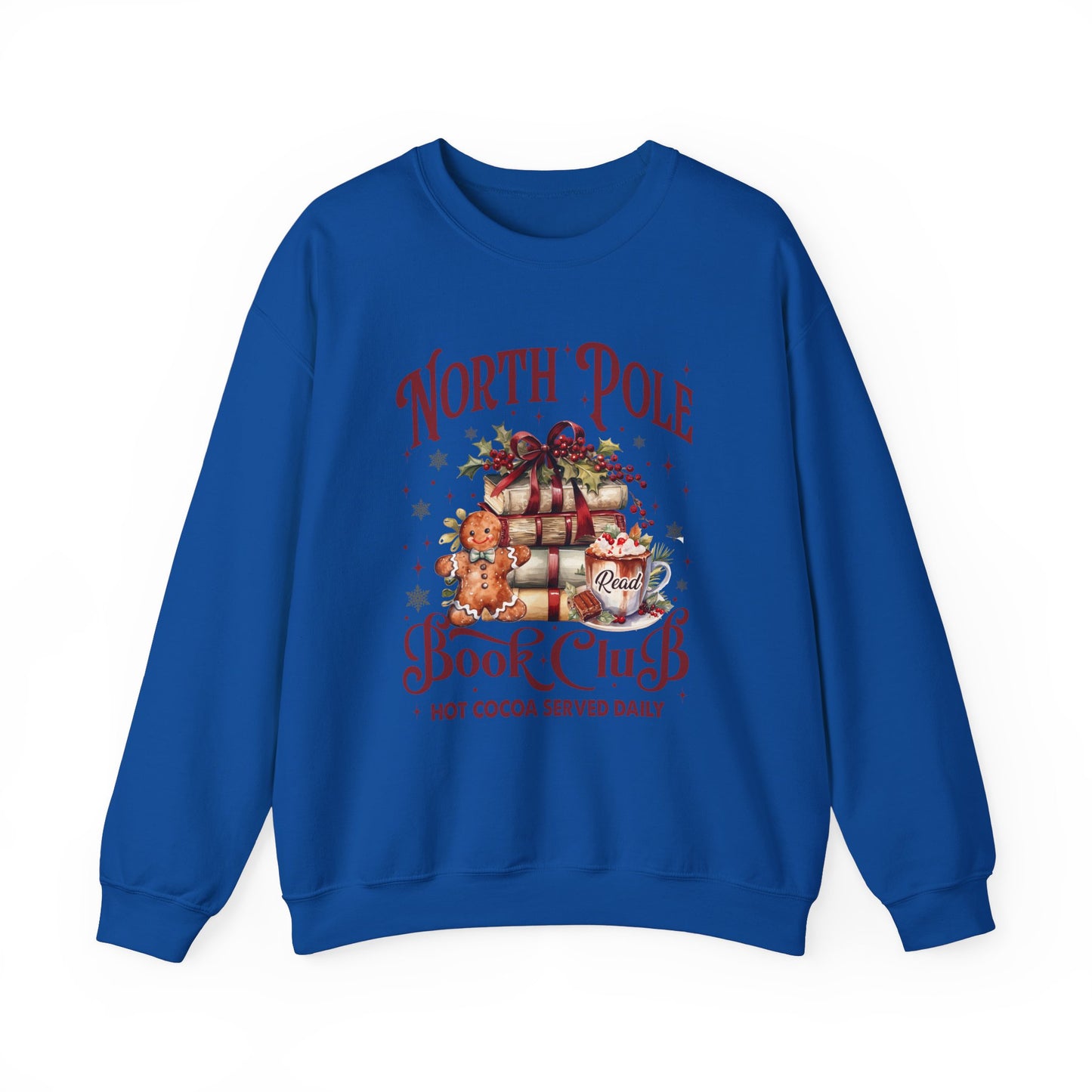 North Pole Book Club Unisex Heavy Blend™ Crewneck Sweatshirt - size S - 3X