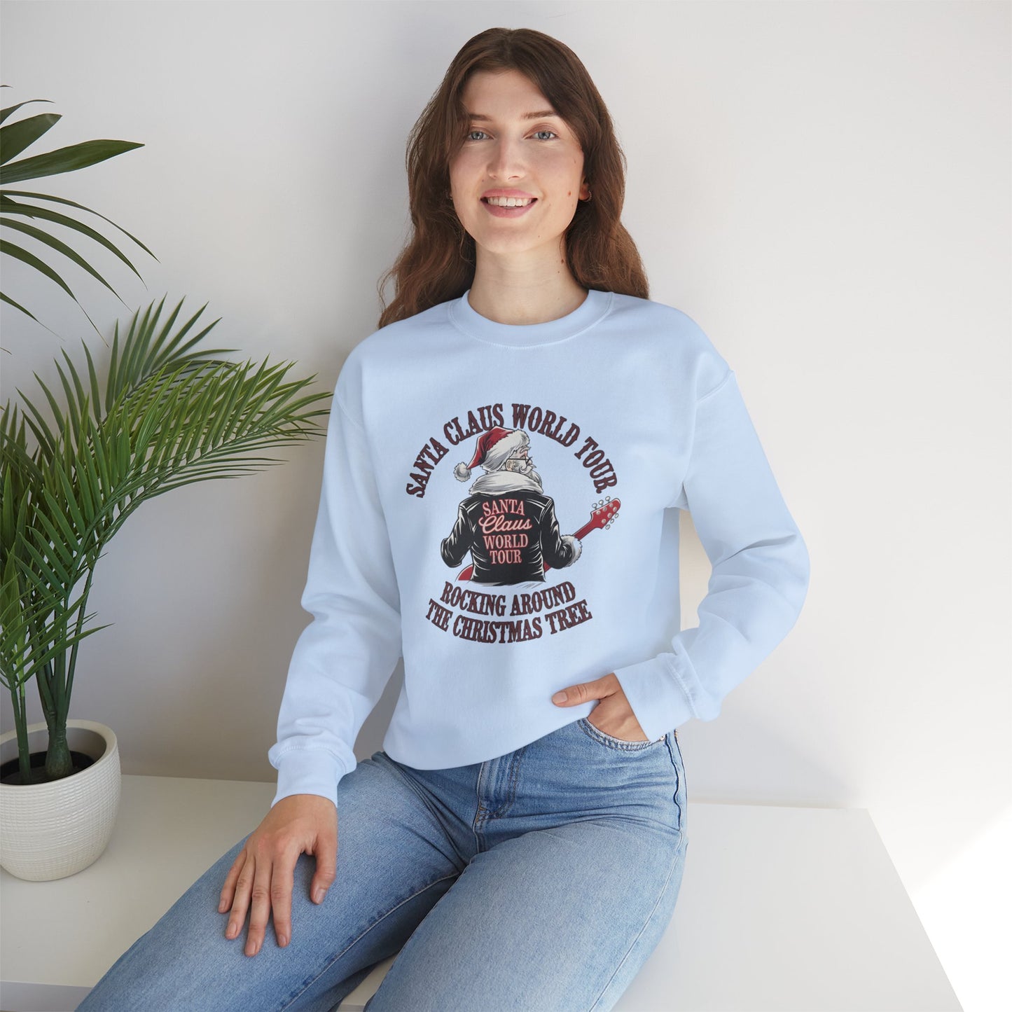 Santa Claus World Tour Unisex Heavy Blend™ Crewneck Sweatshirt - sizes S-3X