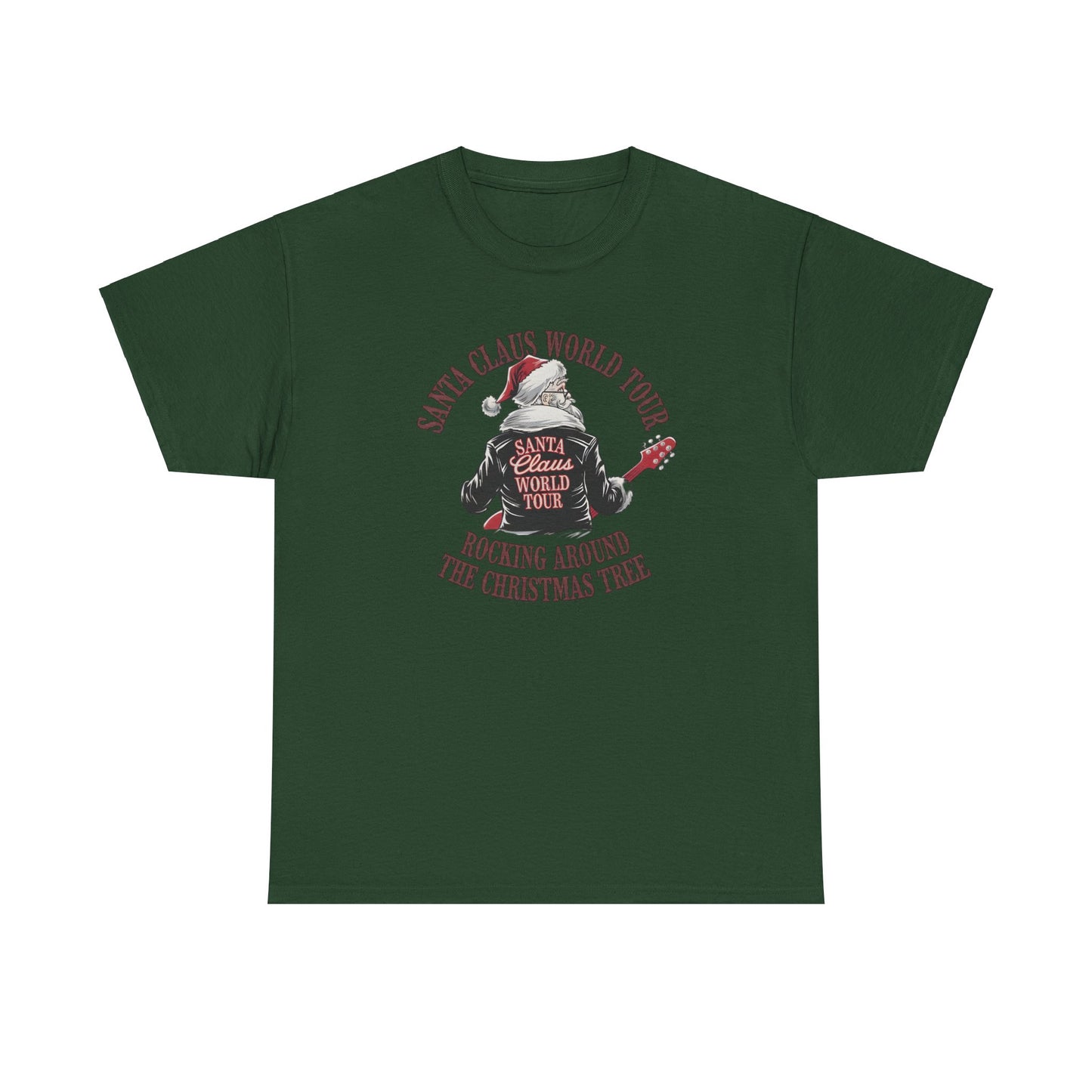 Santa Claus World Tour Unisex Tee - Sizes S-5X - Christmas Holiday Funny Shirt
