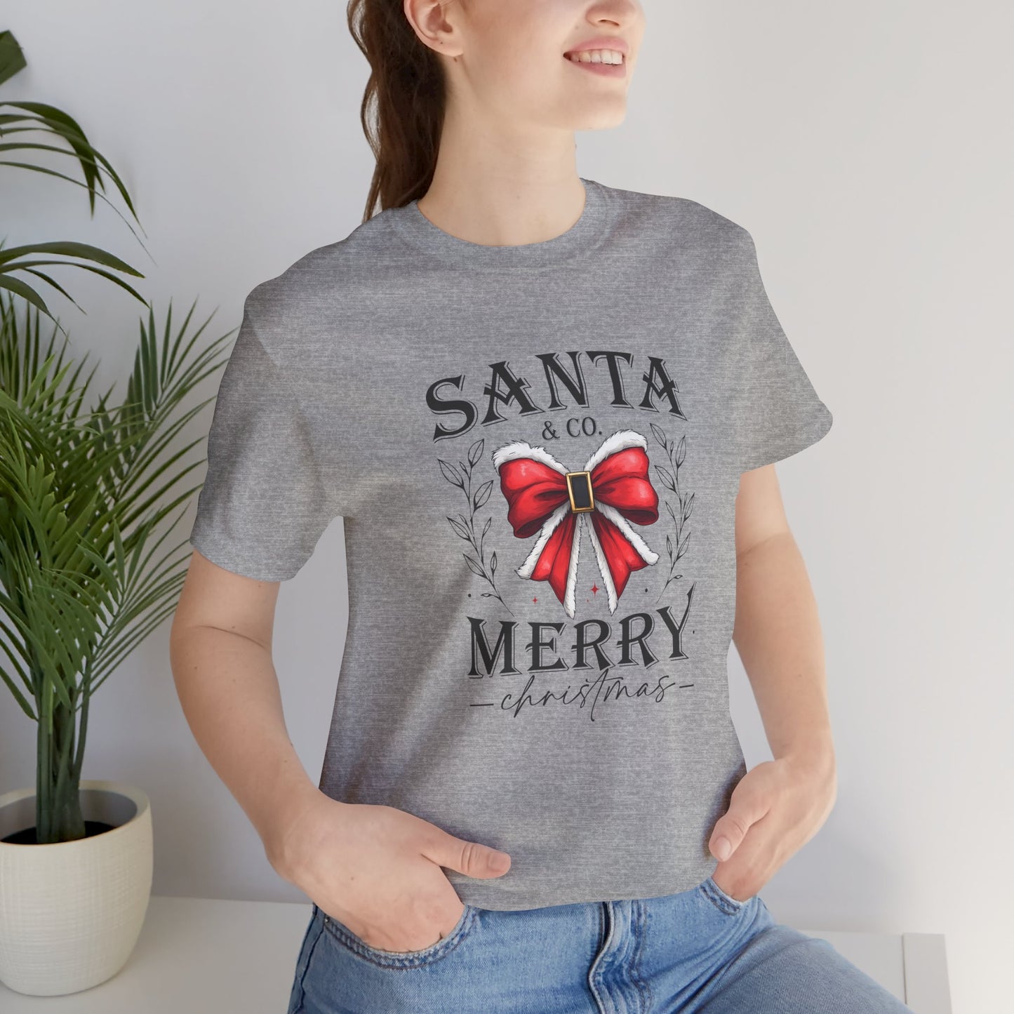 Santa and Co Merry Christmas Unisex Jersey Short Sleeve Tee - sizes S - 5X