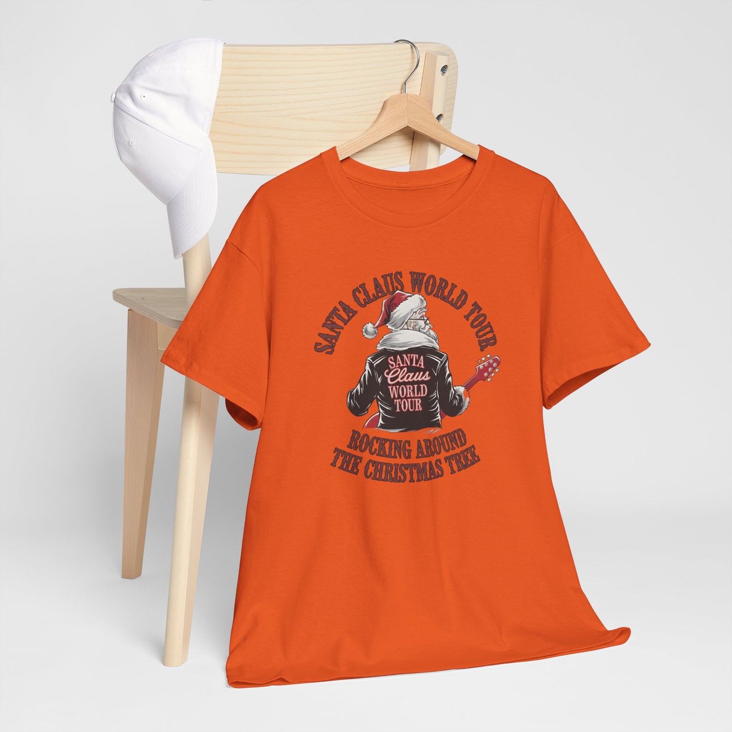 Santa Claus World Tour Unisex Tee - Sizes S-5X - Christmas Holiday Funny Shirt