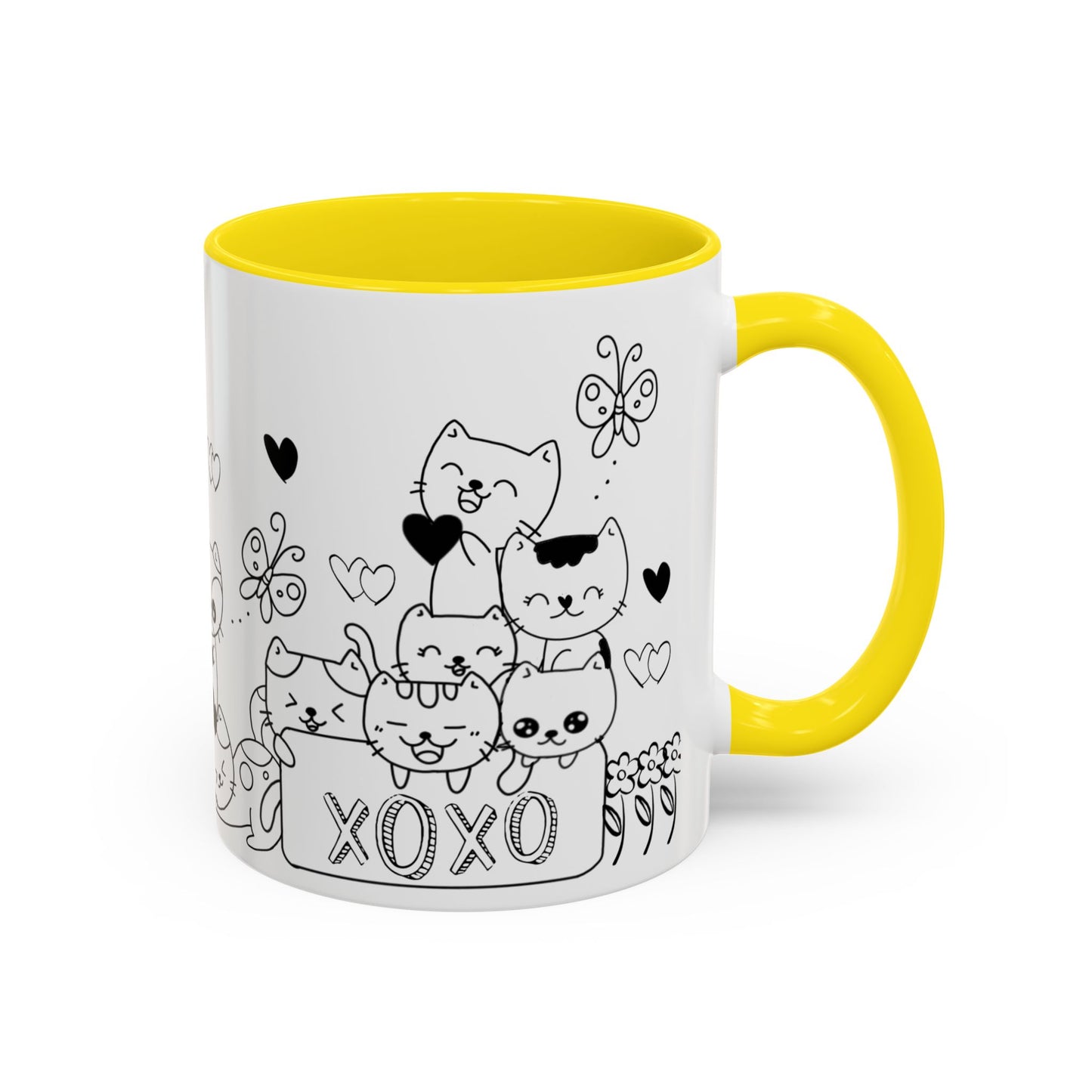 Coffee Mug - Valentine's Day Cat Love Mug for Cat Lovers