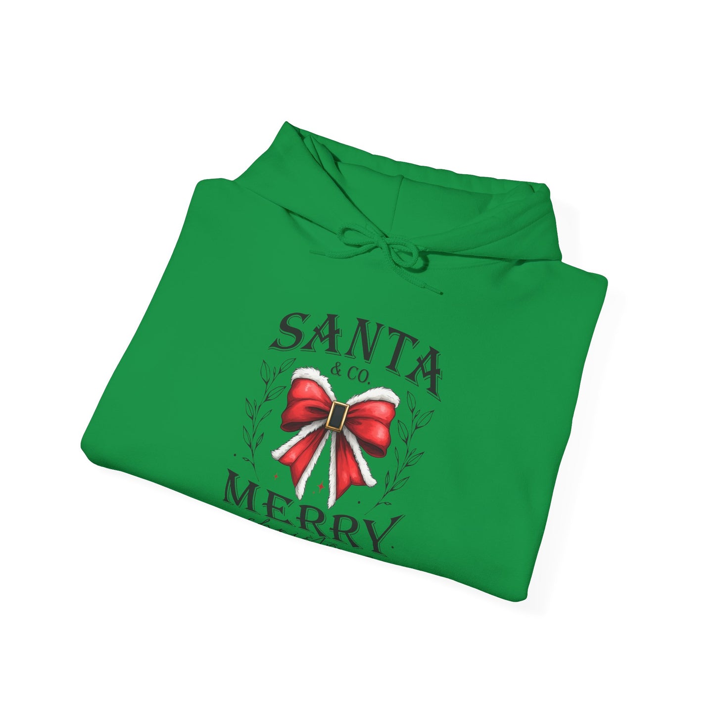Santa and Co Merry Christmas bow Unisex Heavy Blend™ Hooded Sweatshirt - sizes S - 5X