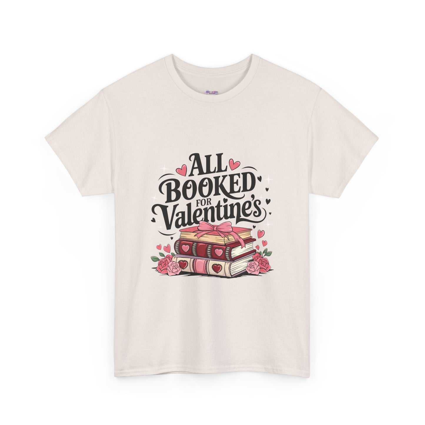 Valentine's Day Book Lover Unisex Tee - sizes S - 5X