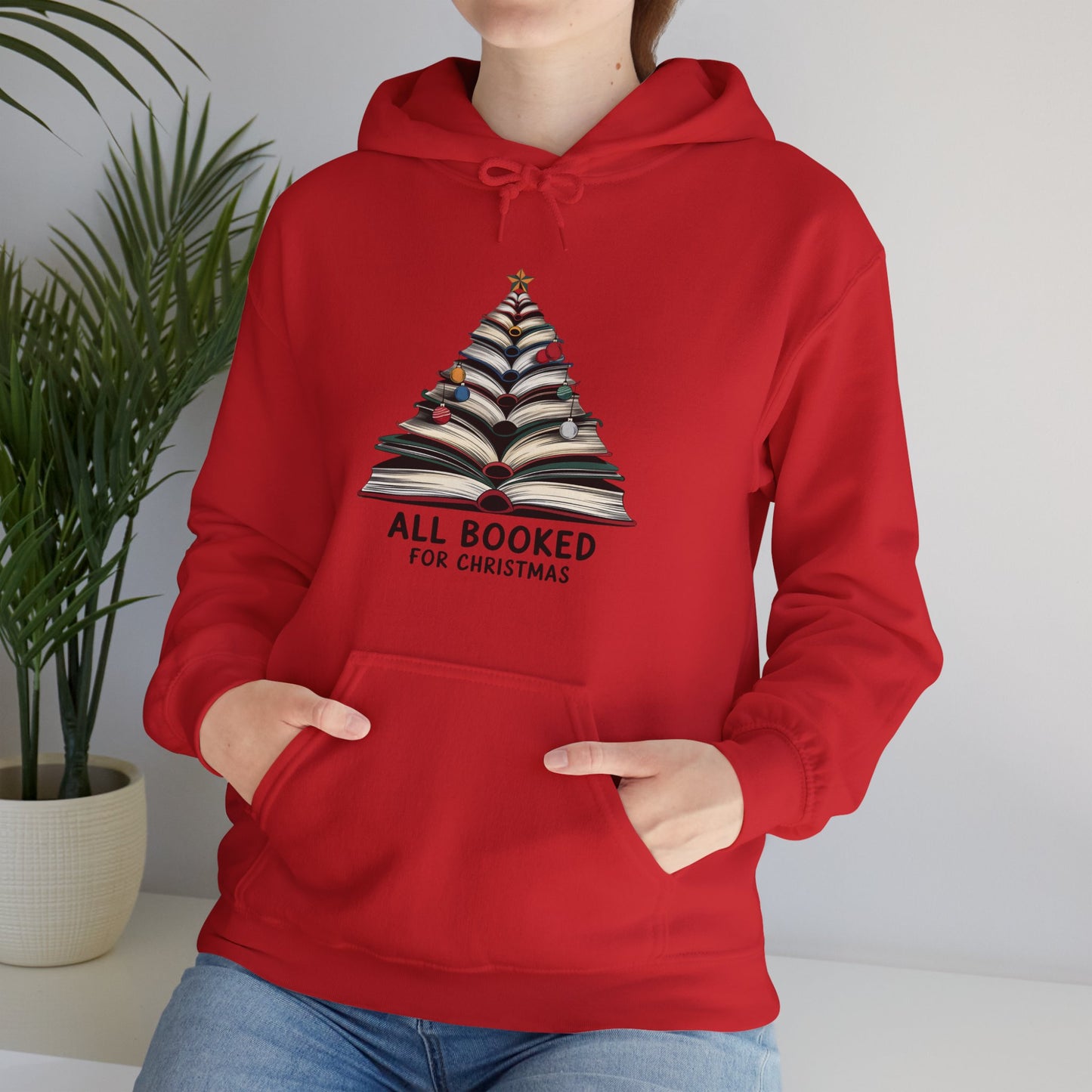 All Booked for Christmas Unisex Heavy Blend™ Hooded Sweatshirt - size S - 3X