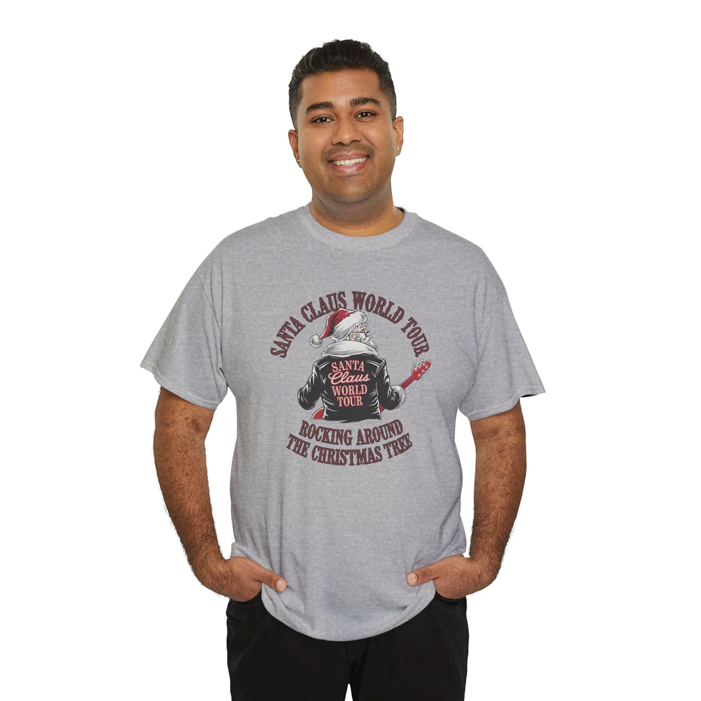 Santa Claus World Tour Unisex Tee - Sizes S-5X - Christmas Holiday Funny Shirt