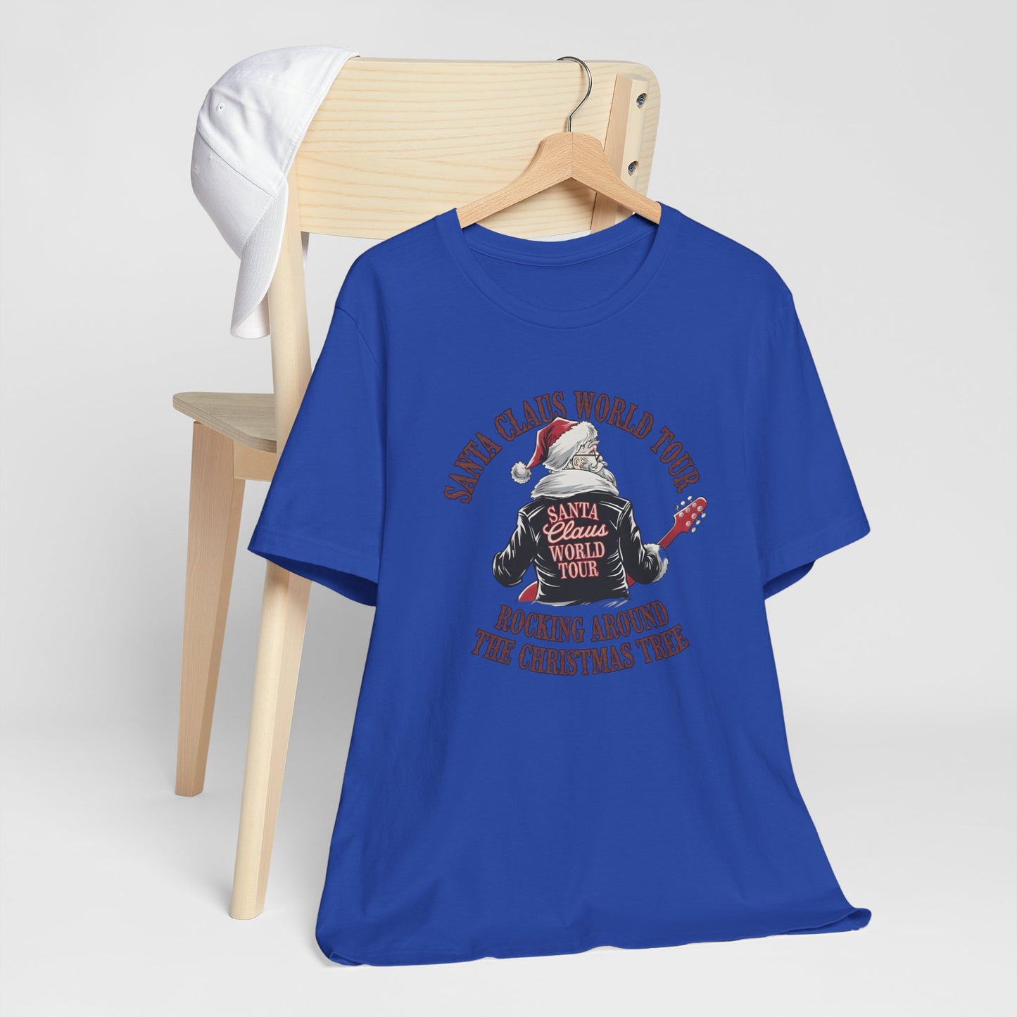Santa Claus World Tour Tee - Festive Christmas Unisex Jersey Short SleeveT-Shirt - sizes S-3X
