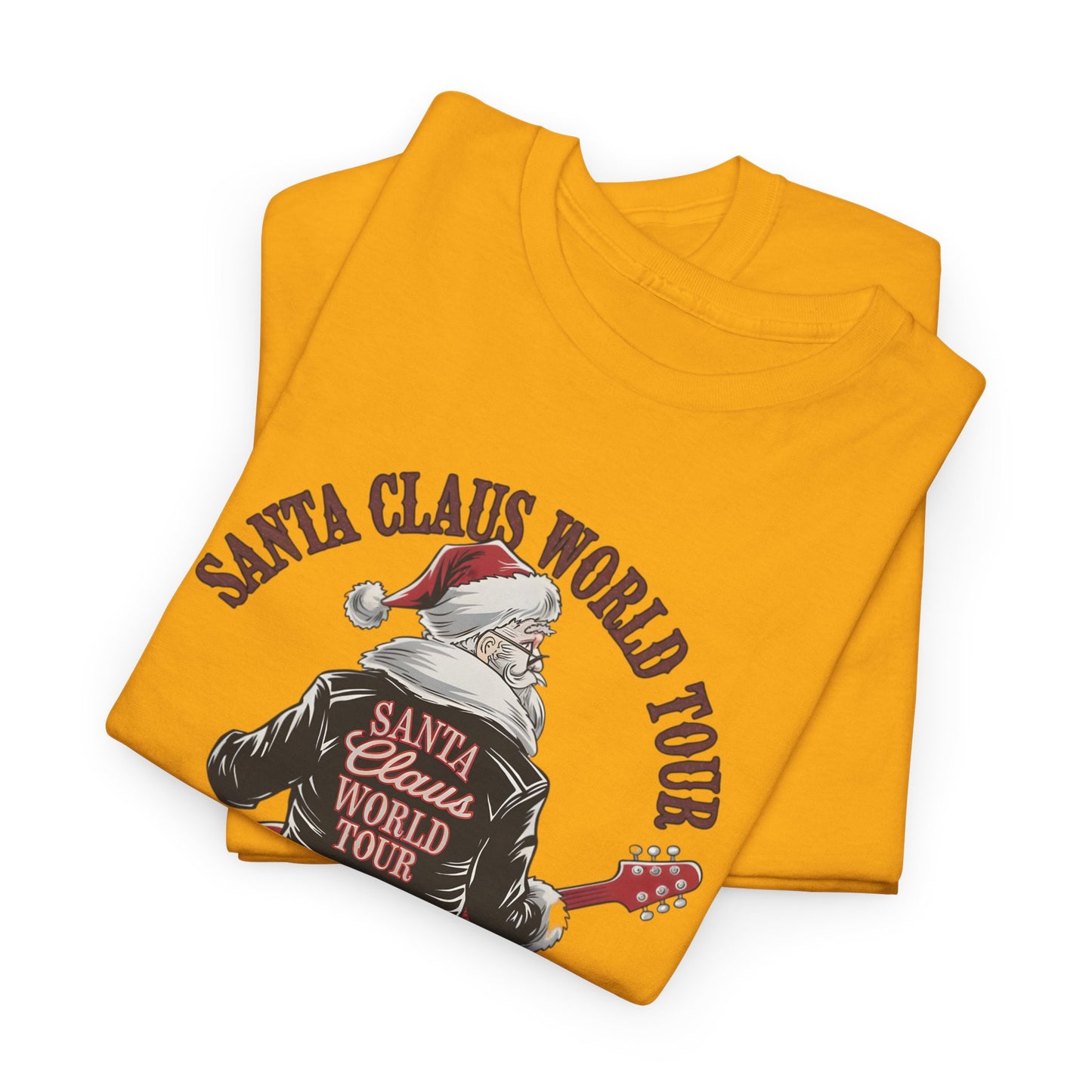 Santa Claus World Tour Unisex Tee - Sizes S-5X - Christmas Holiday Funny Shirt