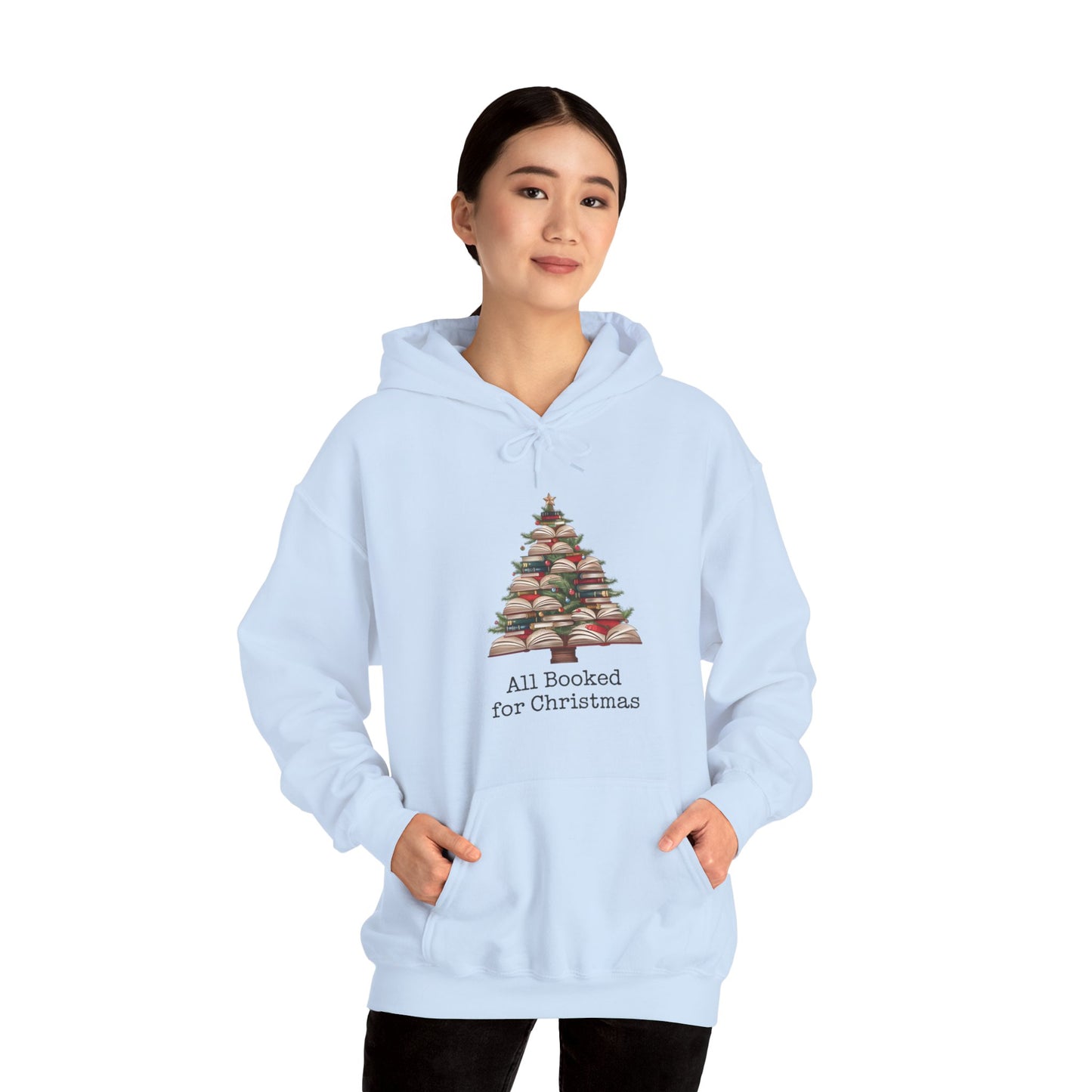 All Booked for Christmas Unisex Heavy Blend™ Hooded Sweatshirt - sizes S - 3X