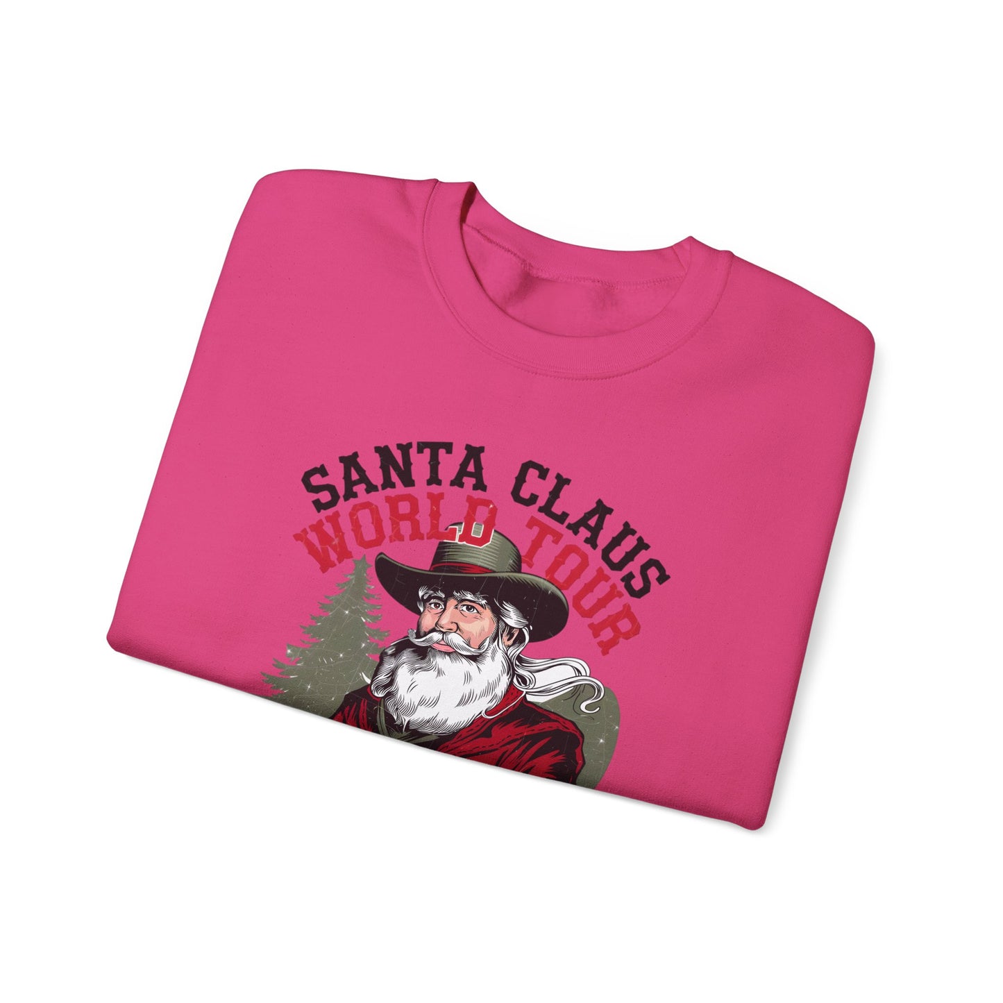 Santa Claus World Tour Unisex Heavy Blend™ Crewneck Sweatshirt - sizes S - 3X - Rocking around the Christmas Tree