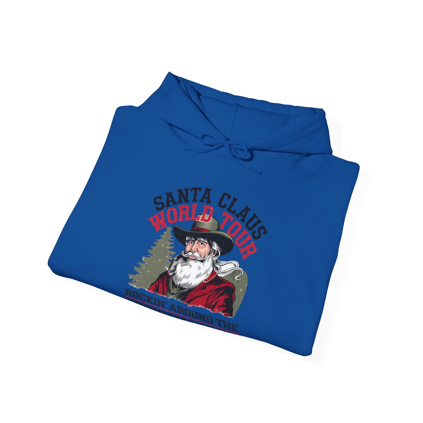Santa Claus World Tour Unisex Heavy Blend Hooded Sweatshirt - sizes S - 5X - Rocking Around the Christmas Tree