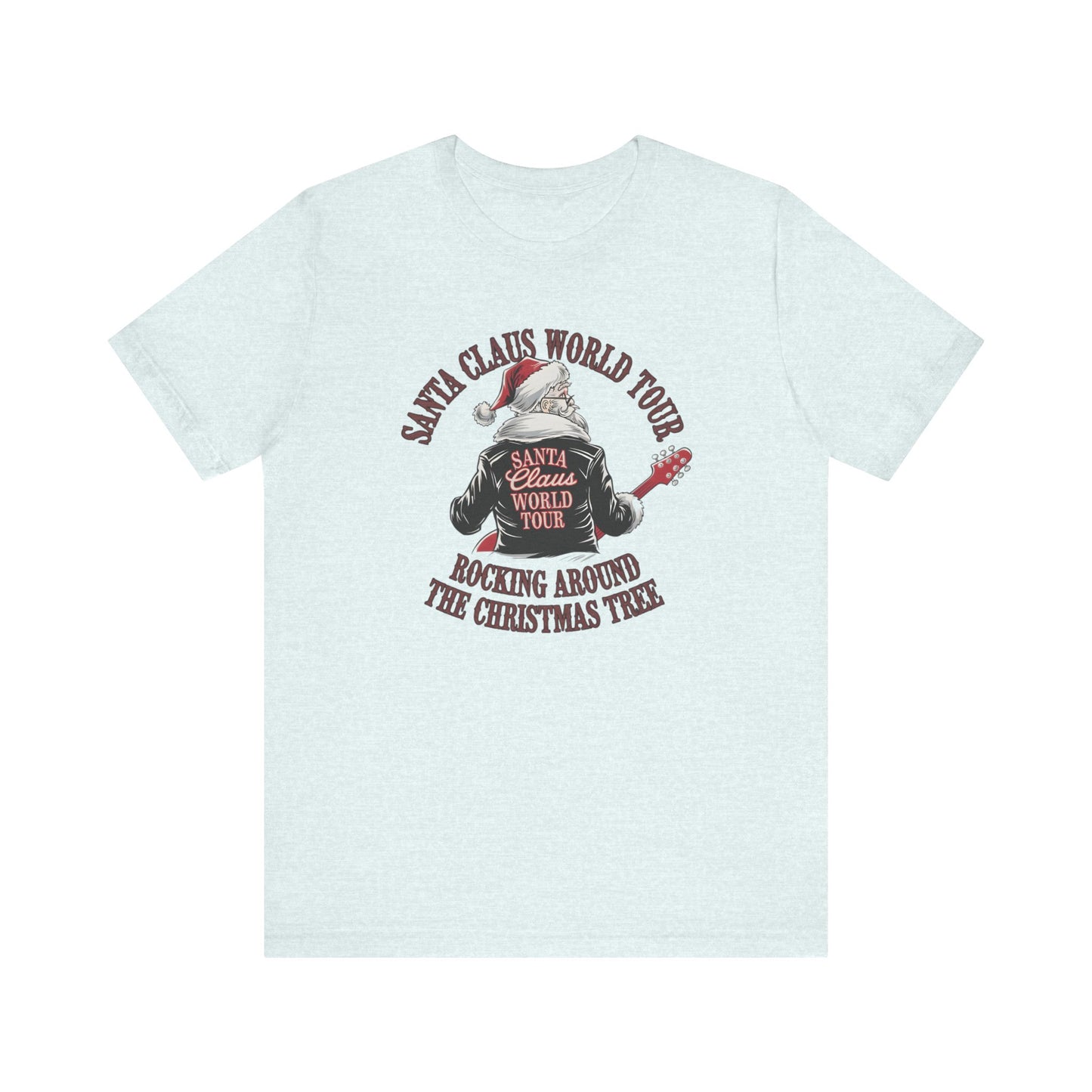 Santa Claus World Tour Tee - Festive Christmas Unisex Jersey Short SleeveT-Shirt - sizes S-3X