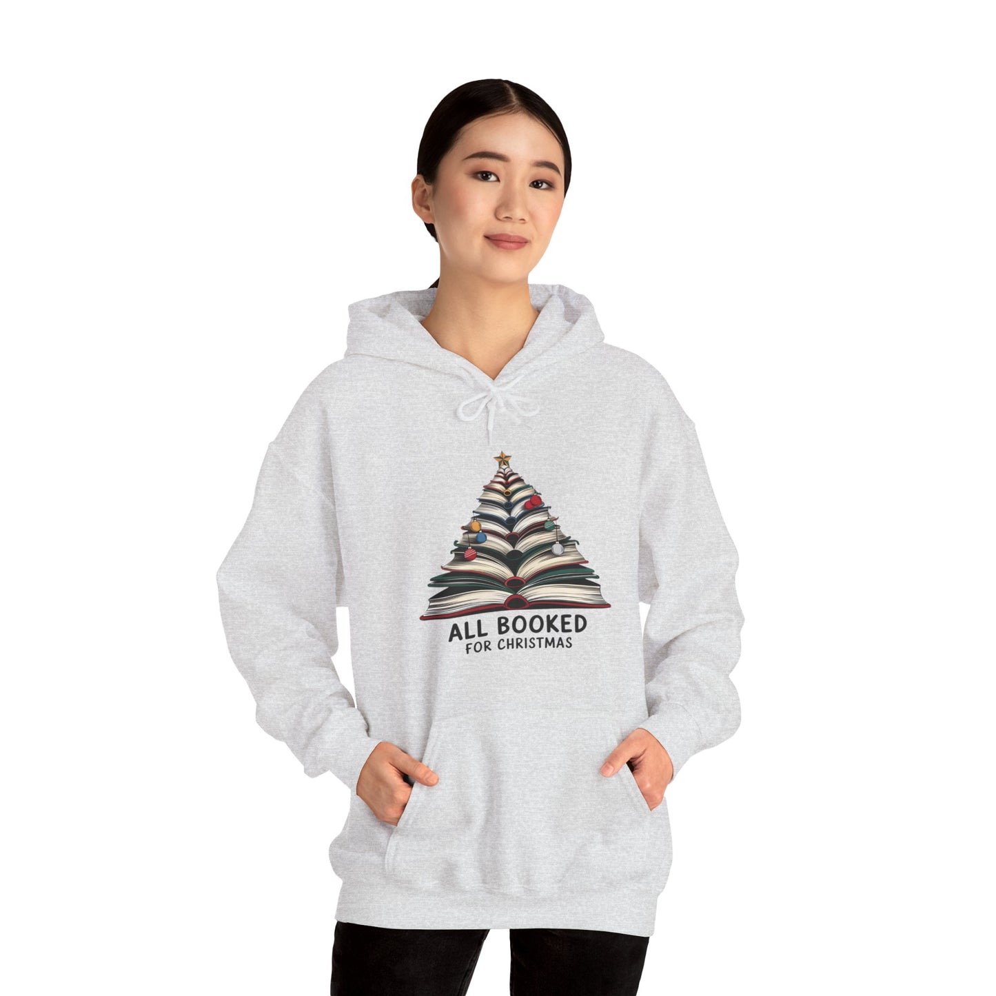 All Booked for Christmas Unisex Heavy Blend™ Hooded Sweatshirt - size S - 3X