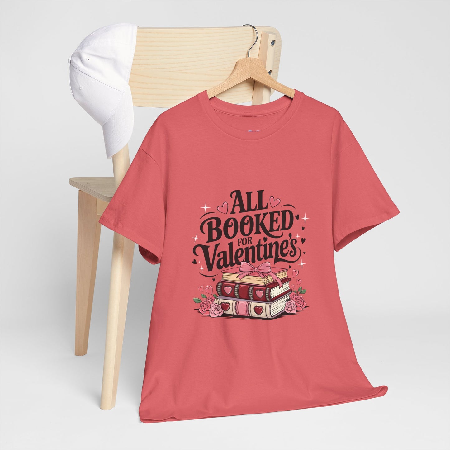 Valentine's Day Book Lover Unisex Tee - sizes S - 5X
