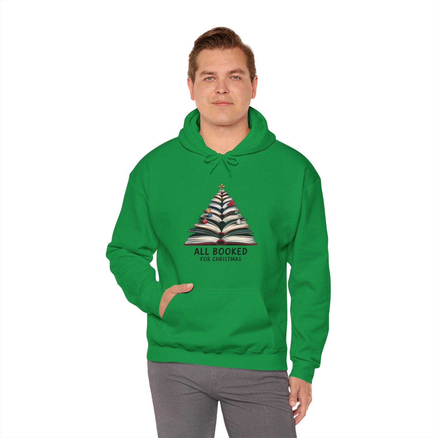All Booked for Christmas Unisex Heavy Blend™ Hooded Sweatshirt - size S - 3X